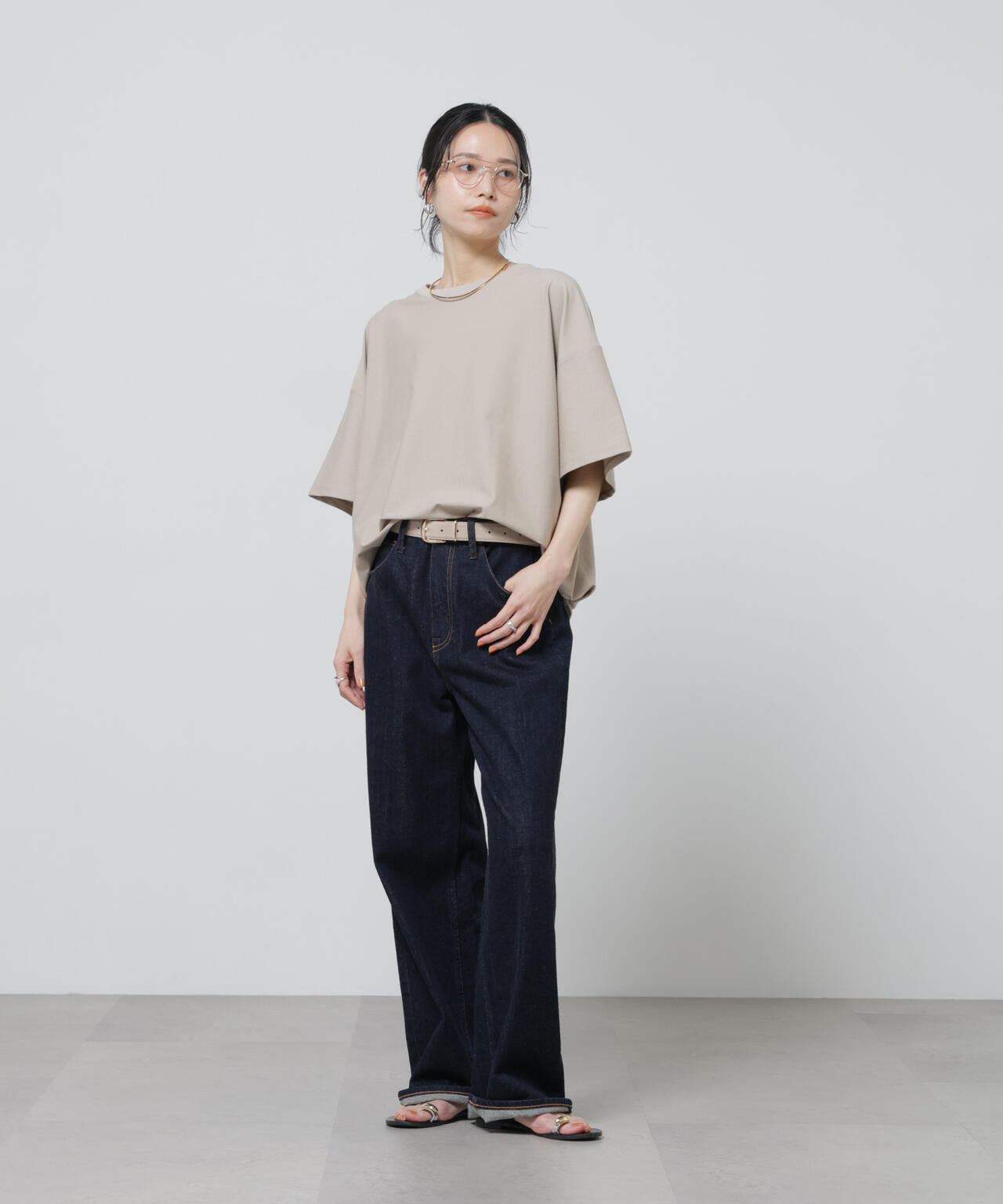 「Meaningful Continuity」coveross(R)ツイル調冷感プレーティング天竺Tシャツ 6696124314