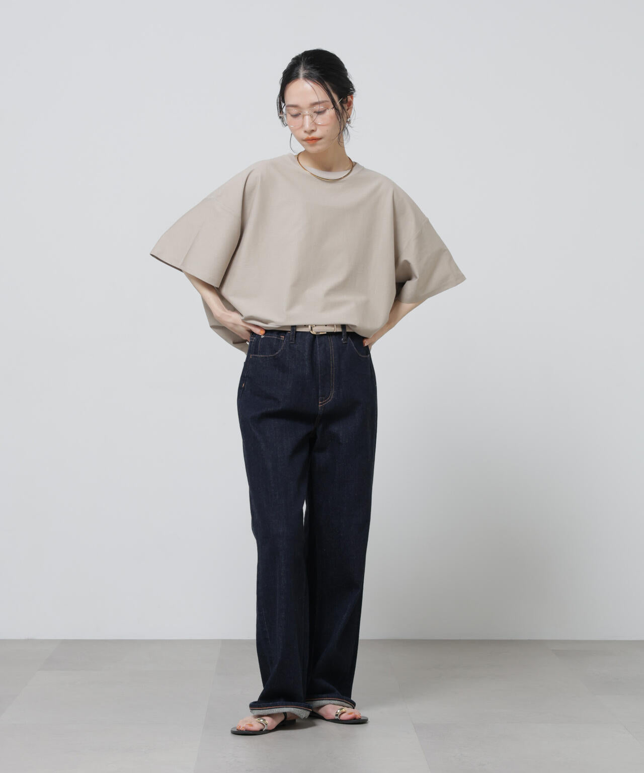 「Meaningful Continuity」coveross(R)ツイル調冷感プレーティング天竺Tシャツ 6696124314