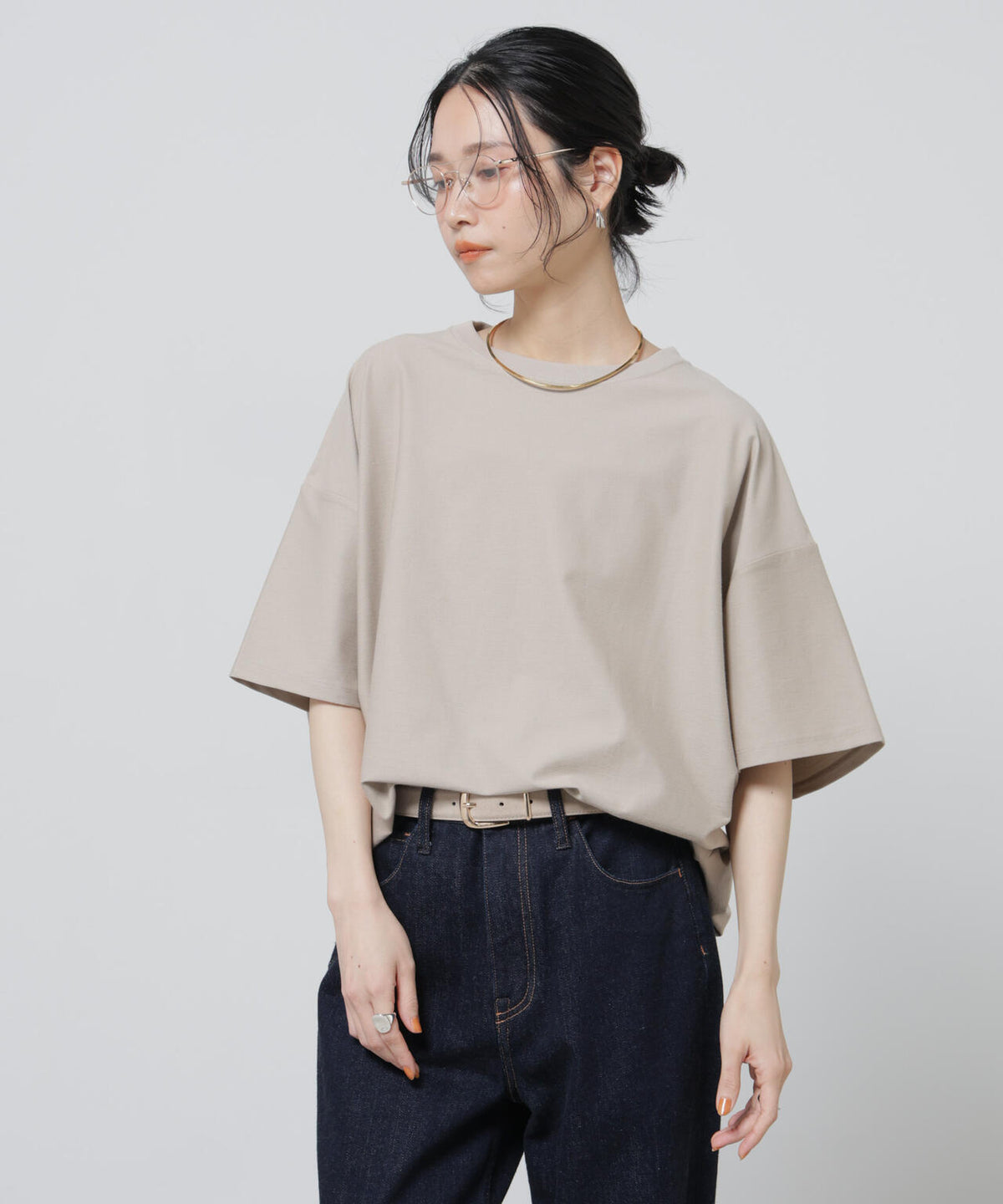 「Meaningful Continuity」coveross(R)ツイル調冷感プレーティング天竺Tシャツ 6696124314