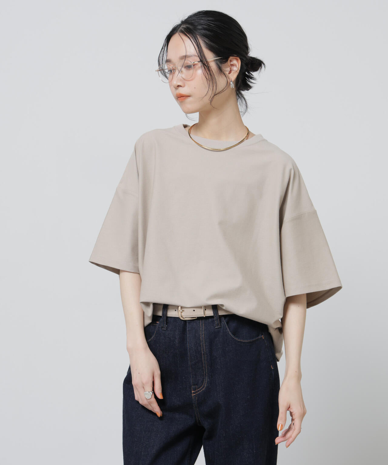 「Meaningful Continuity」coveross(R)ツイル調冷感プレーティング天竺Tシャツ 6696124314