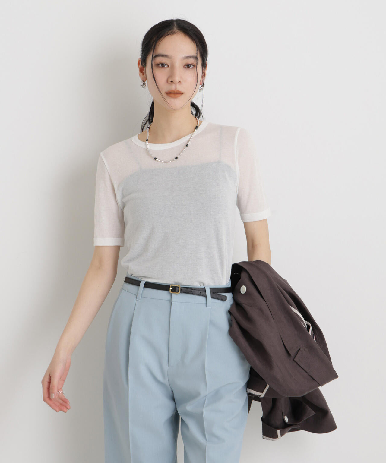 シアーツイストフライスTシャツ 6696124320