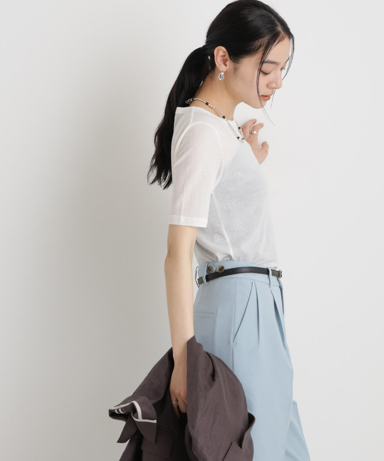 シアーツイストフライスTシャツ 6696124320
