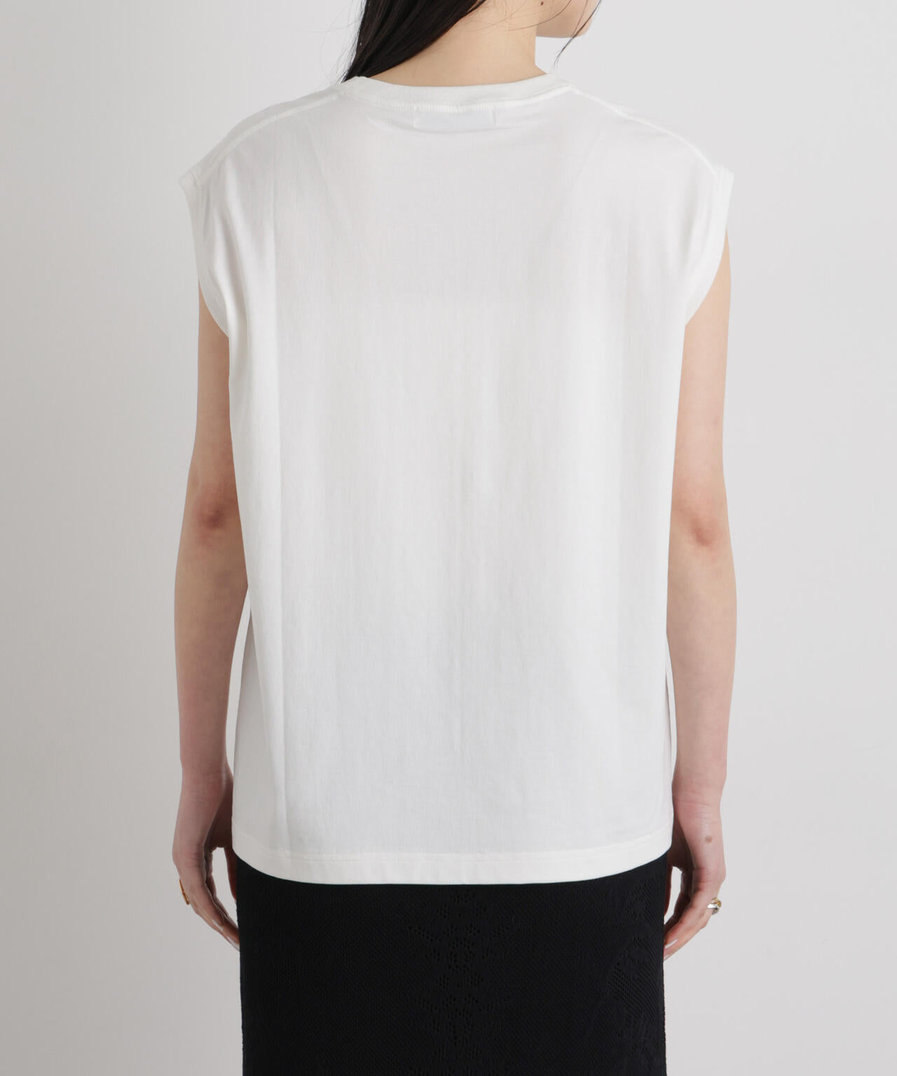 MINERALTEX(TM)ロゴプリントノースリーブTシャツ 6696124327