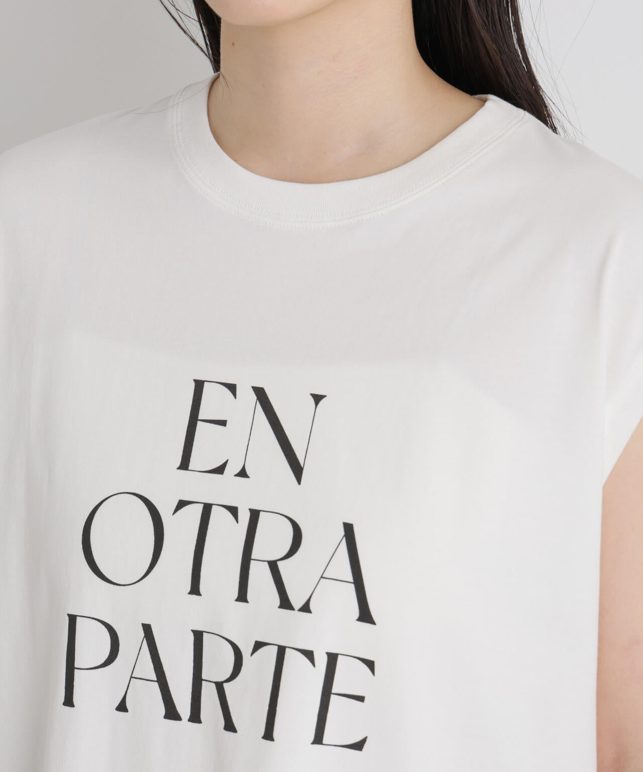 MINERALTEX(TM)ロゴプリントノースリーブTシャツ 6696124327