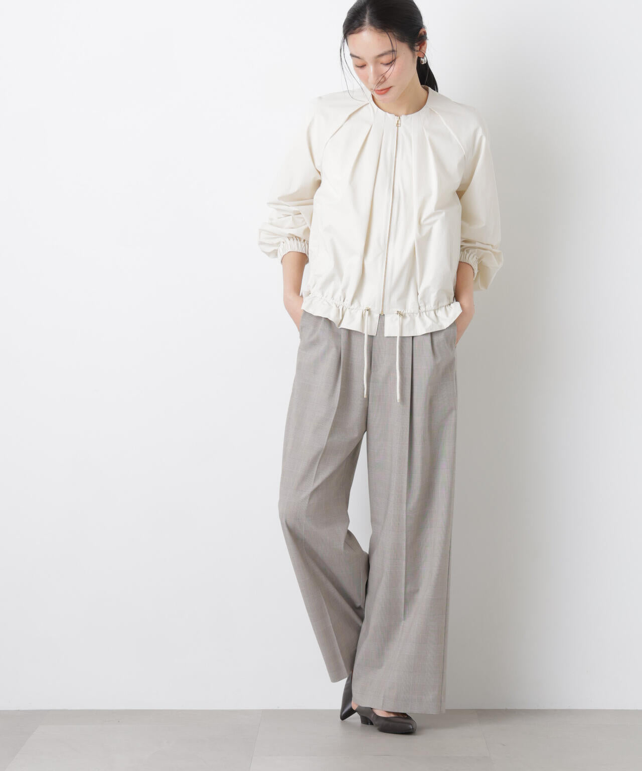 トロストレッチ2タックワイドパンツ(セットアップ可) 6696127301