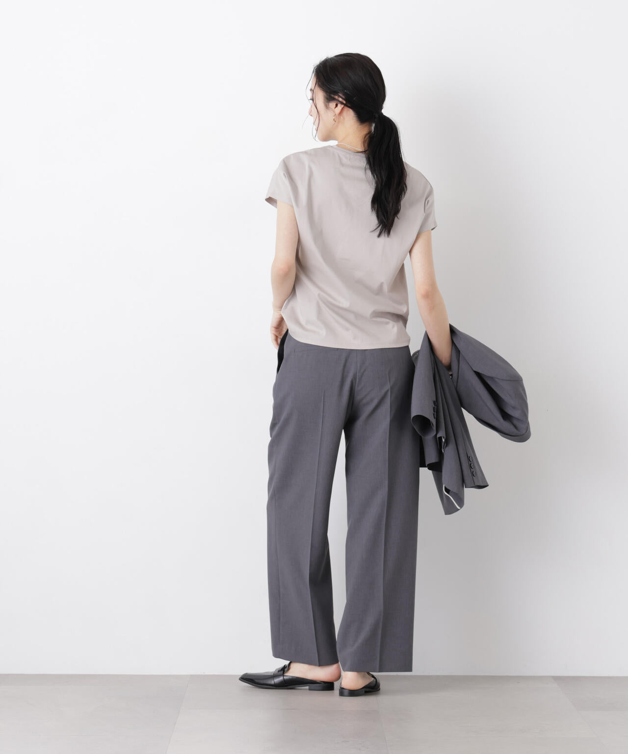 【GRACETEC】ライトファンクションタックセミワイドパンツ(セットアップ可) 6696127302
