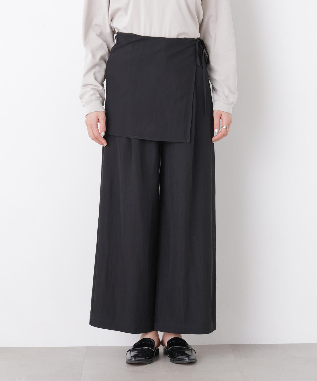 スカーフセットタックワイドパンツ 6696127311