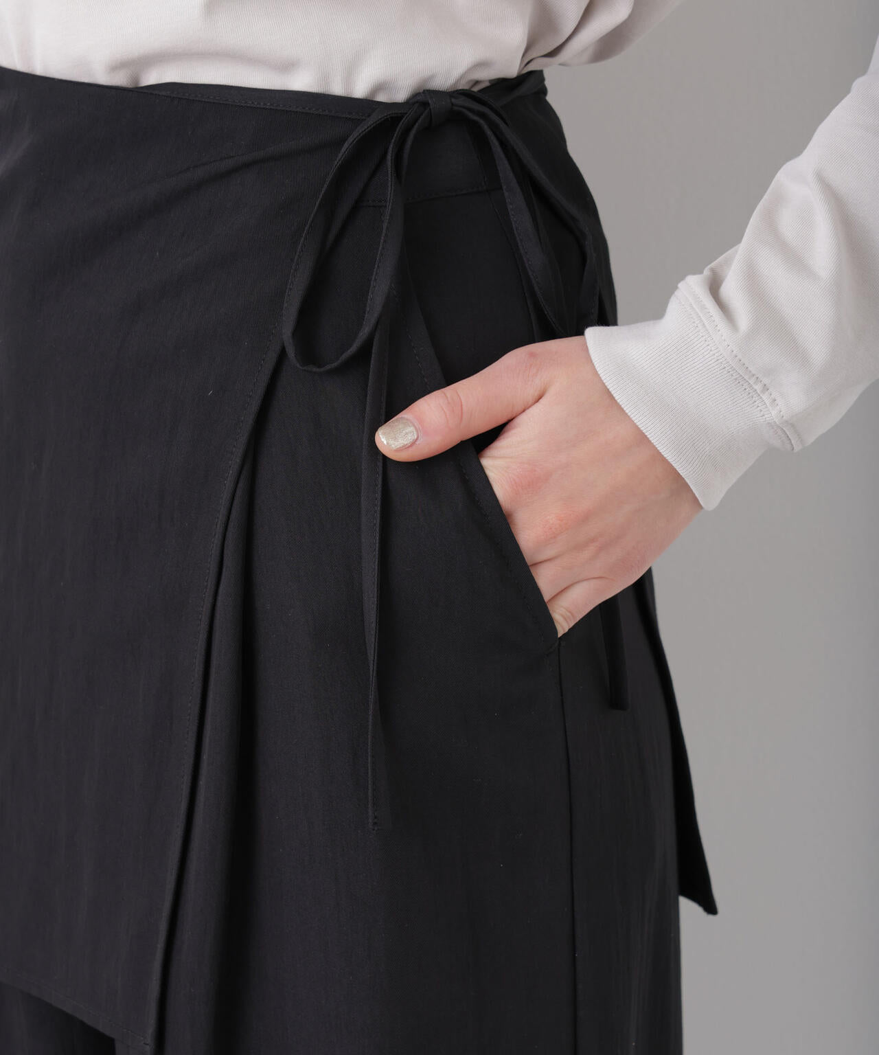 スカーフセットタックワイドパンツ 6696127311