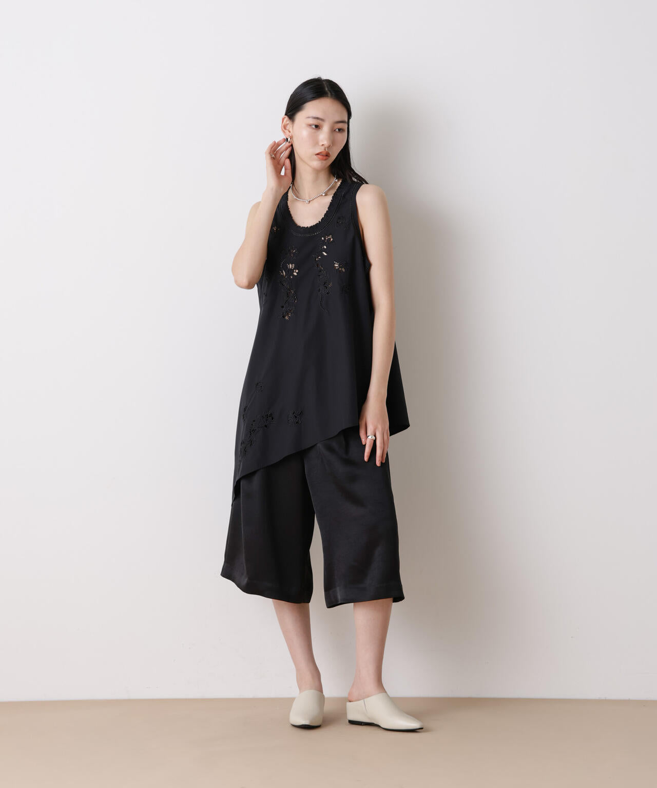 「STEVELOUR」サテンハーフパンツ(セットアップ可) 6696128301