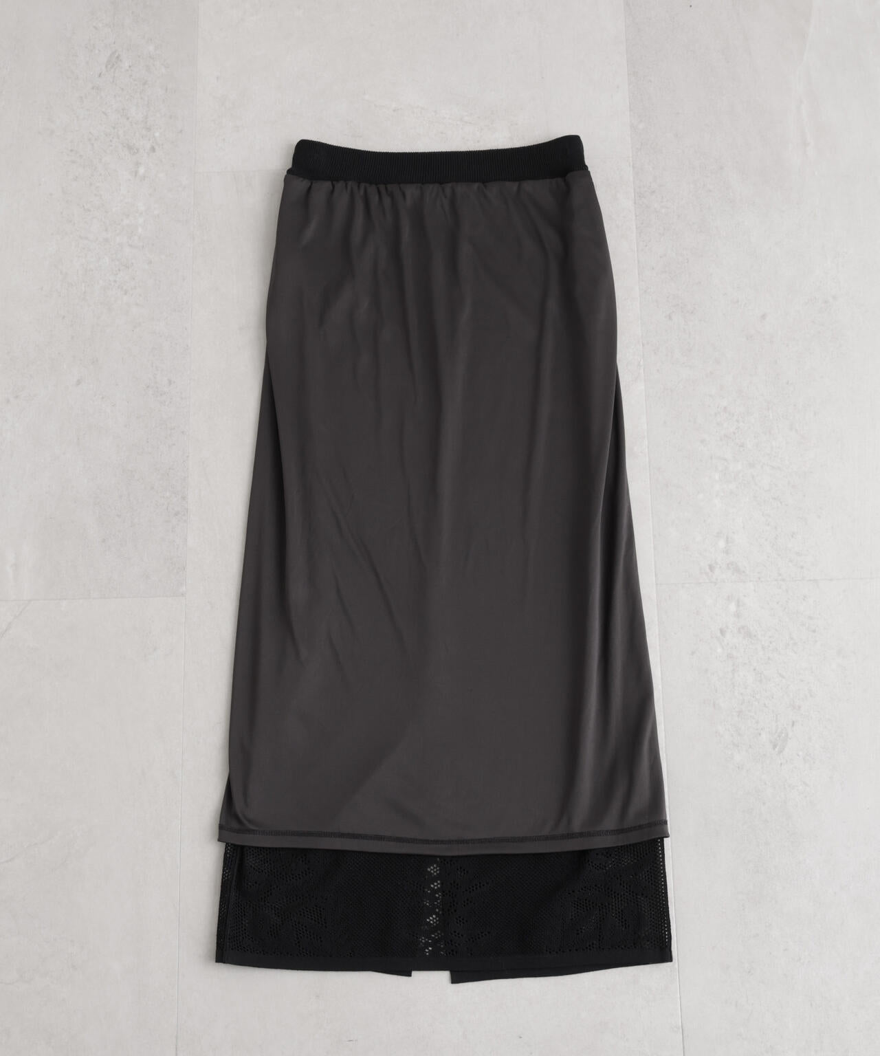 メッシュレースニットスカート 6696130316