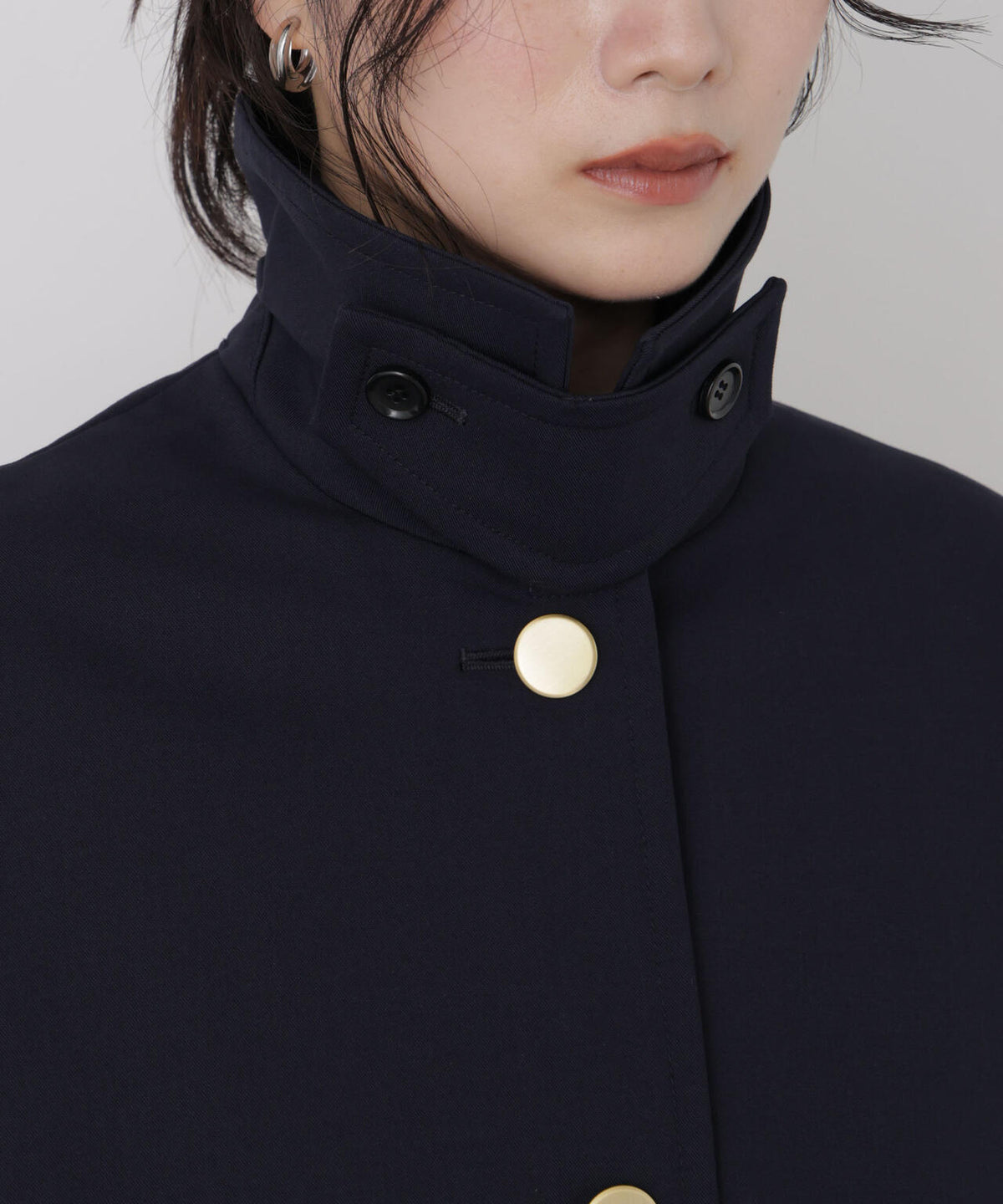 ボンディングステンカラーコート 6696211305