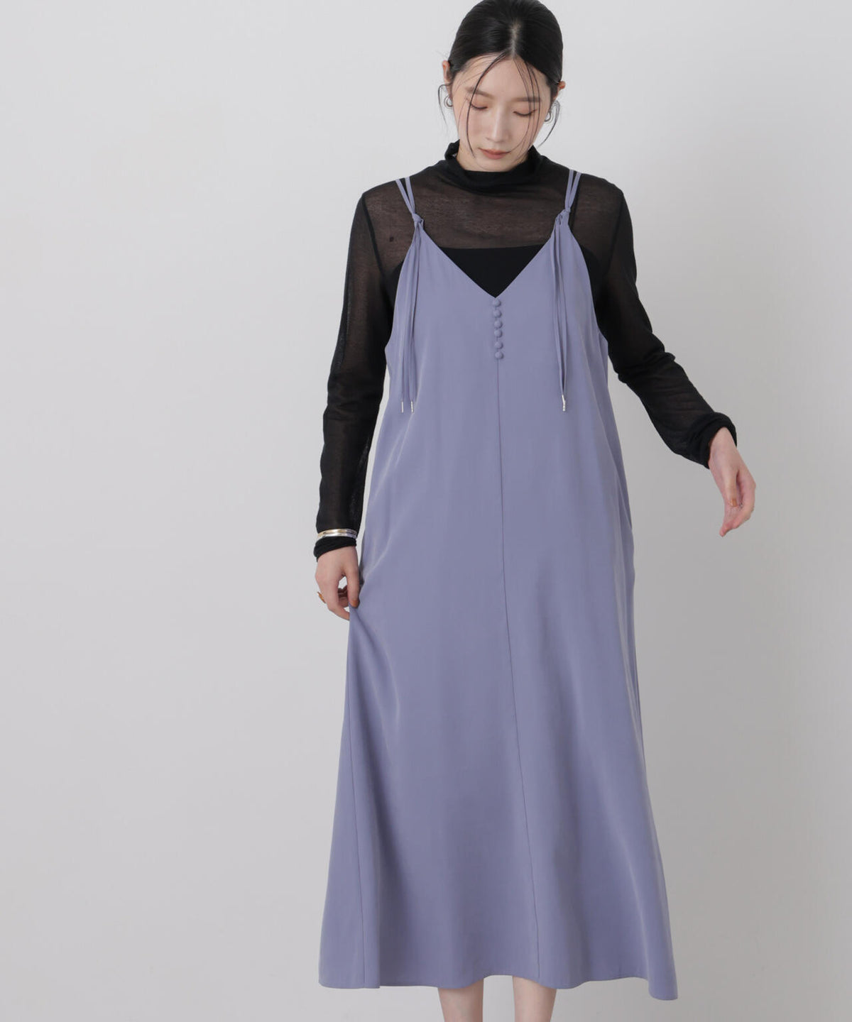 フィブリルピーチキャミワンピース 6696219316