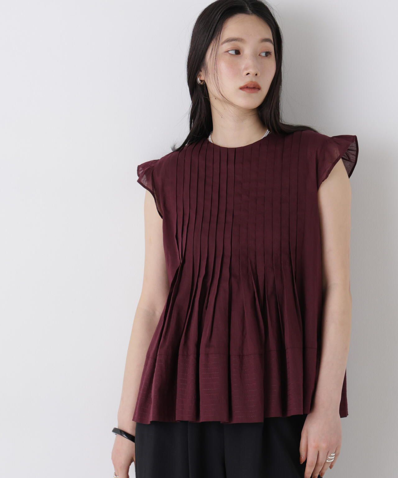 made in india タックステッチブラウス(セットアップ可) 6696221300