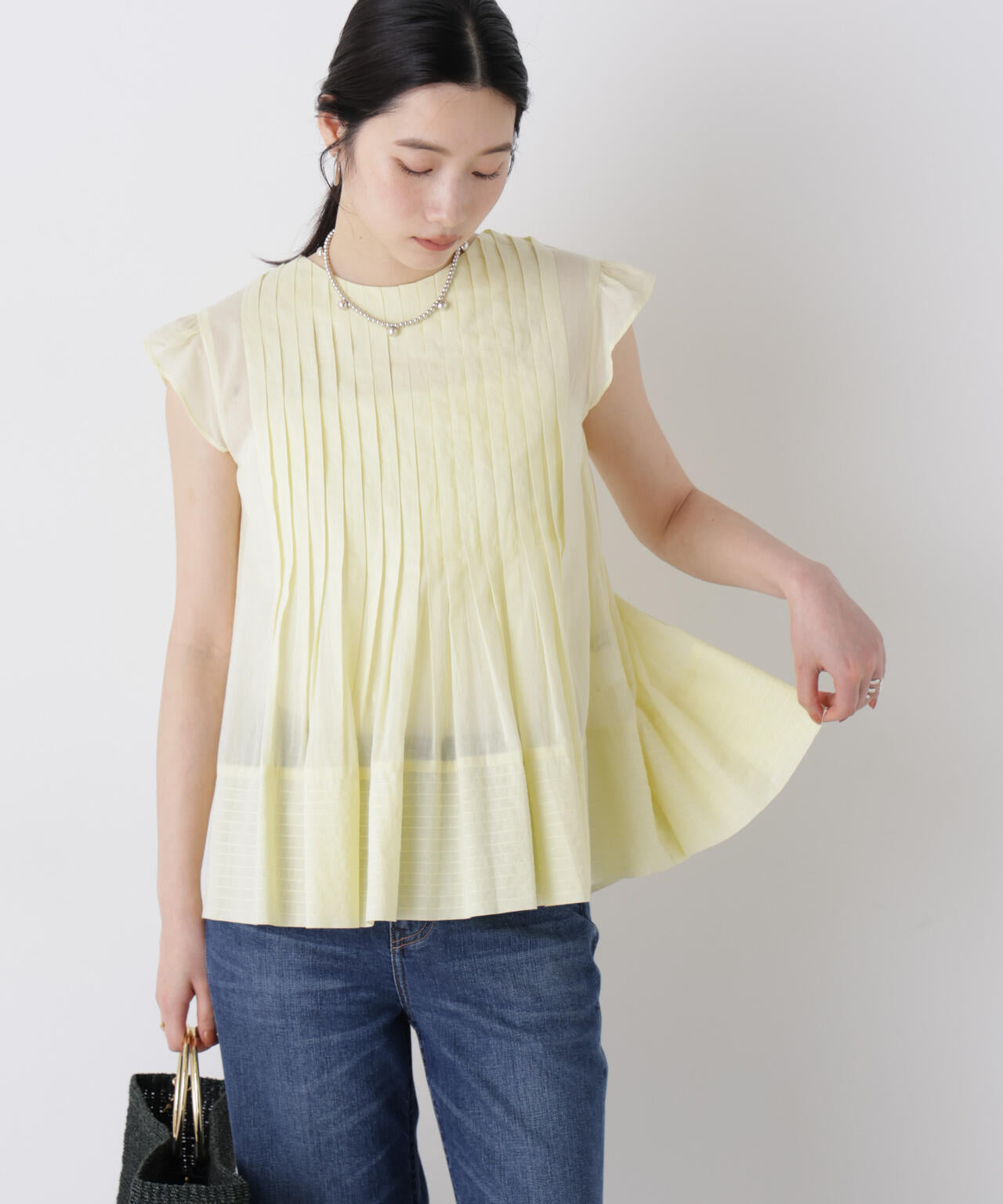 made in india タックステッチブラウス(セットアップ可) 6696221300