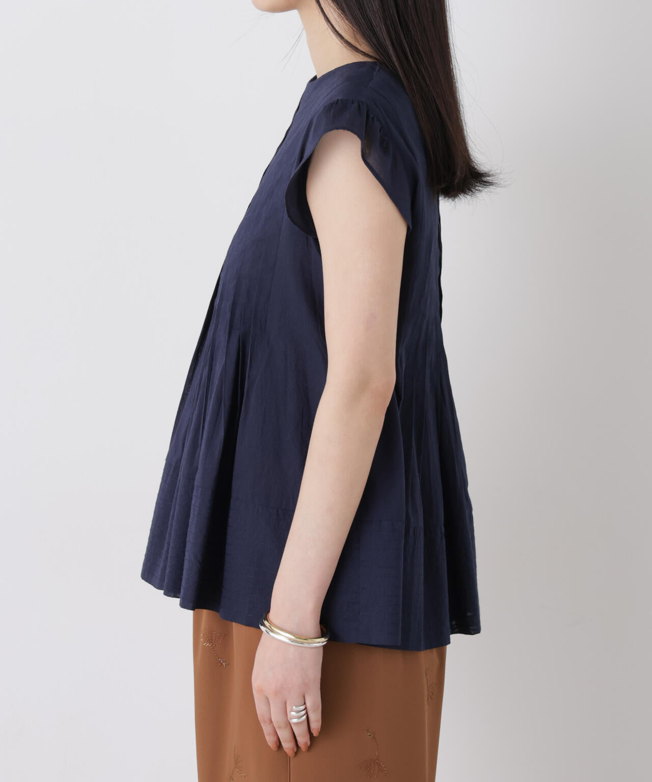 made in india タックステッチブラウス(セットアップ可) 6696221300