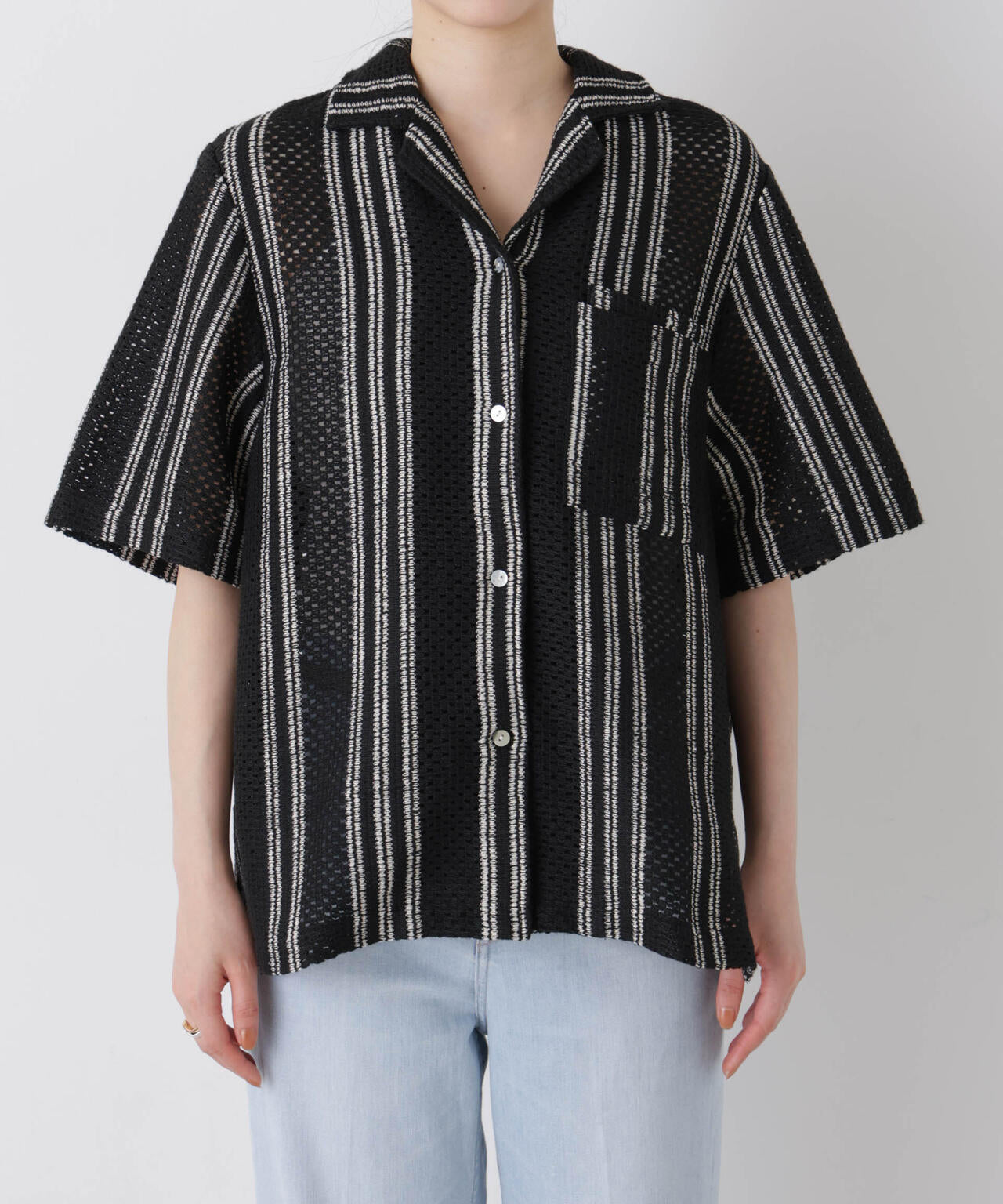 made in india ジャカードストライプシャツ(セットアップ可) 6696221301