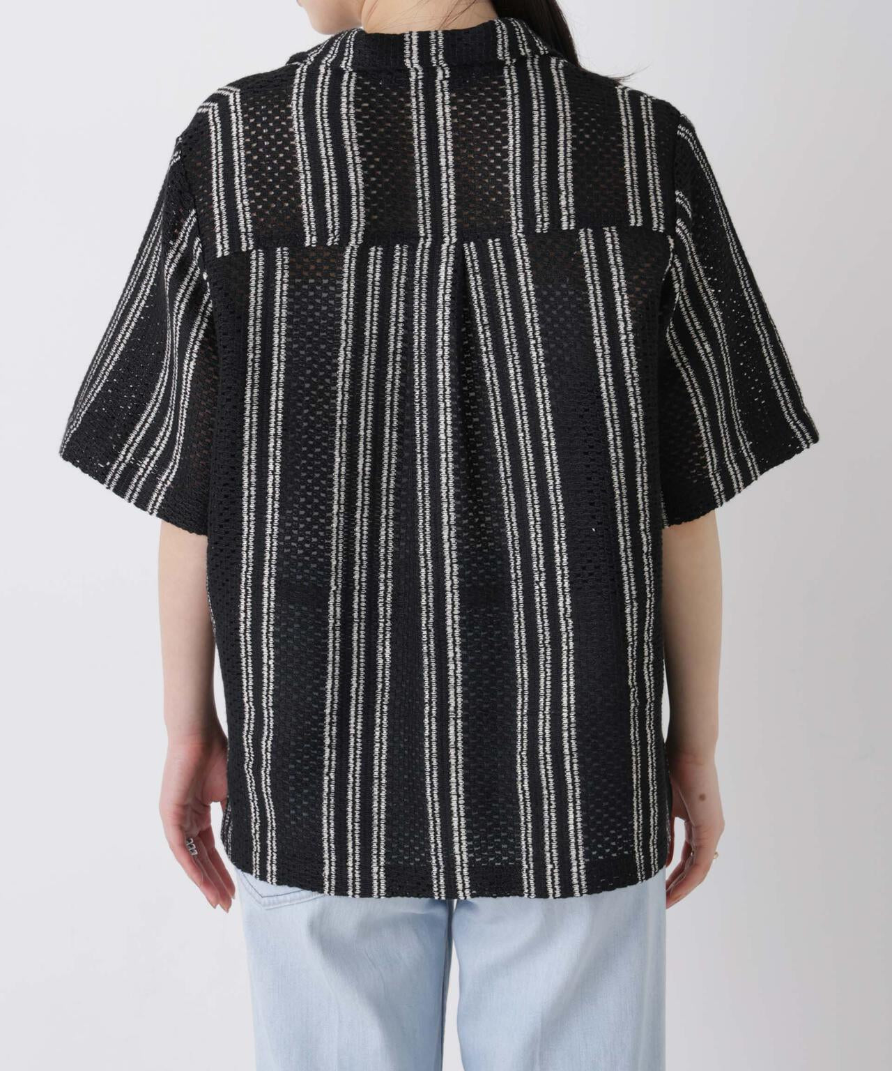 made in india ジャカードストライプシャツ(セットアップ可) 6696221301