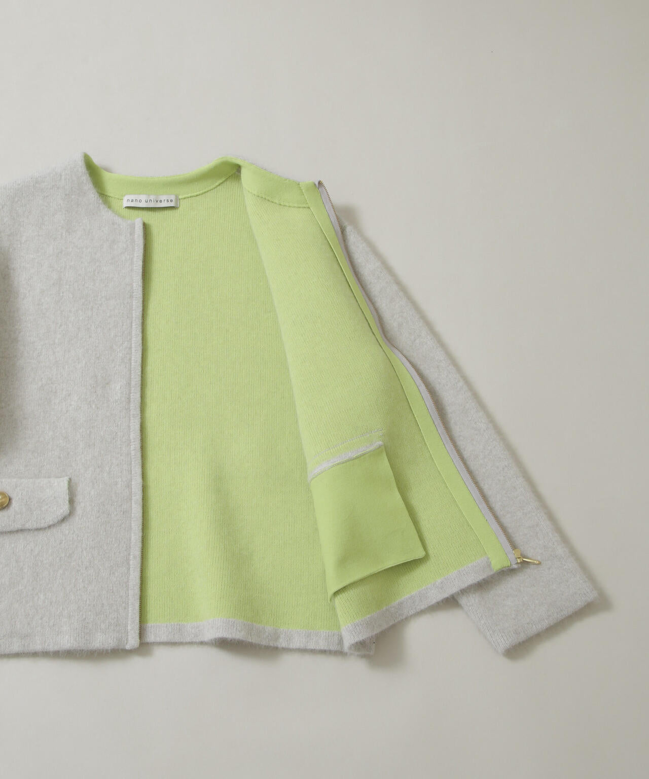 ウォッシャブルフォックスリバーニットジップジャケット 6696222305