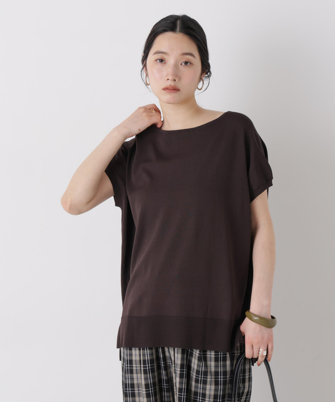 SUMMER VEIL KNIT ワイドプルオーバー 6696222310