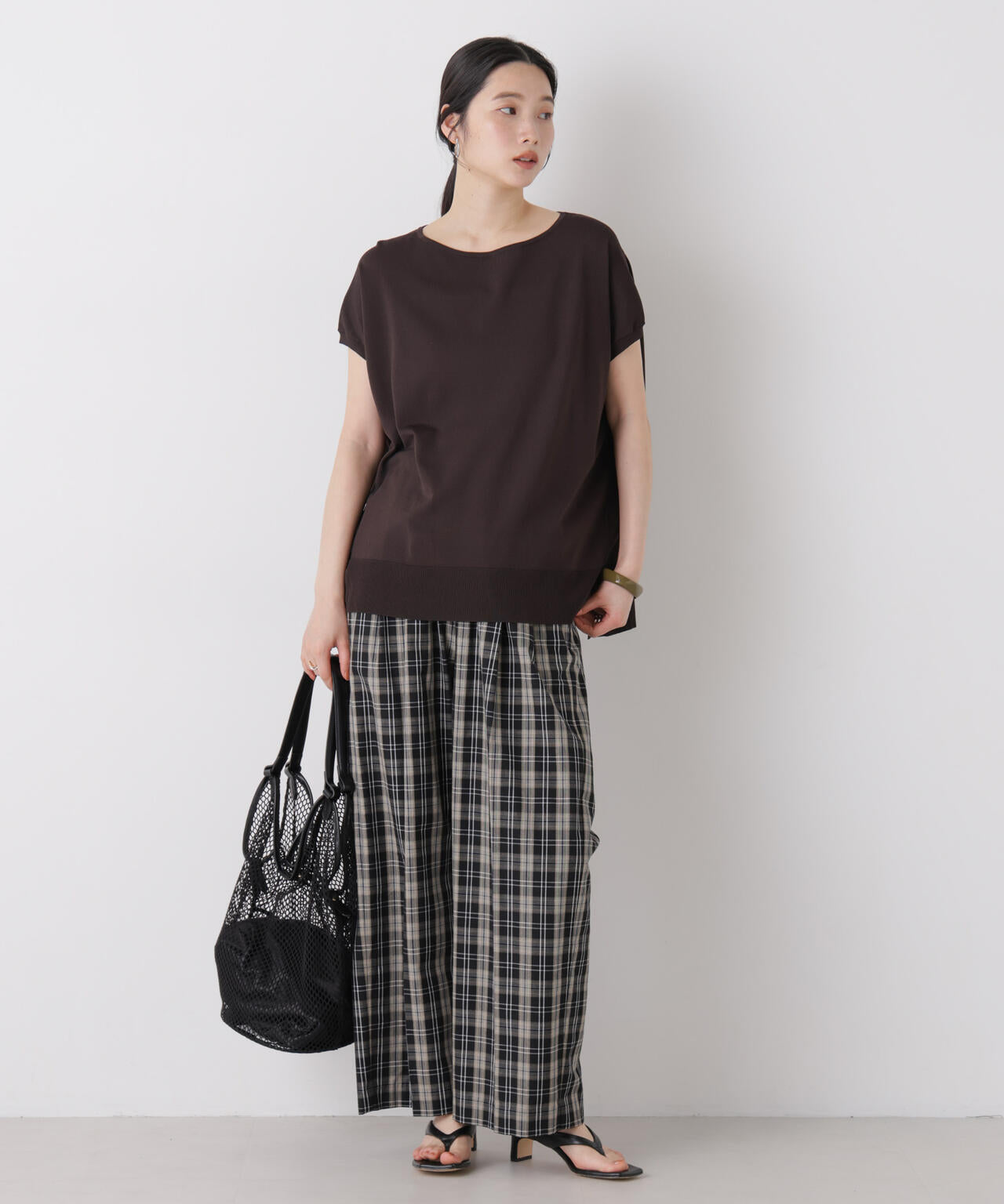 SUMMER VEIL KNIT ワイドプルオーバー 6696222310