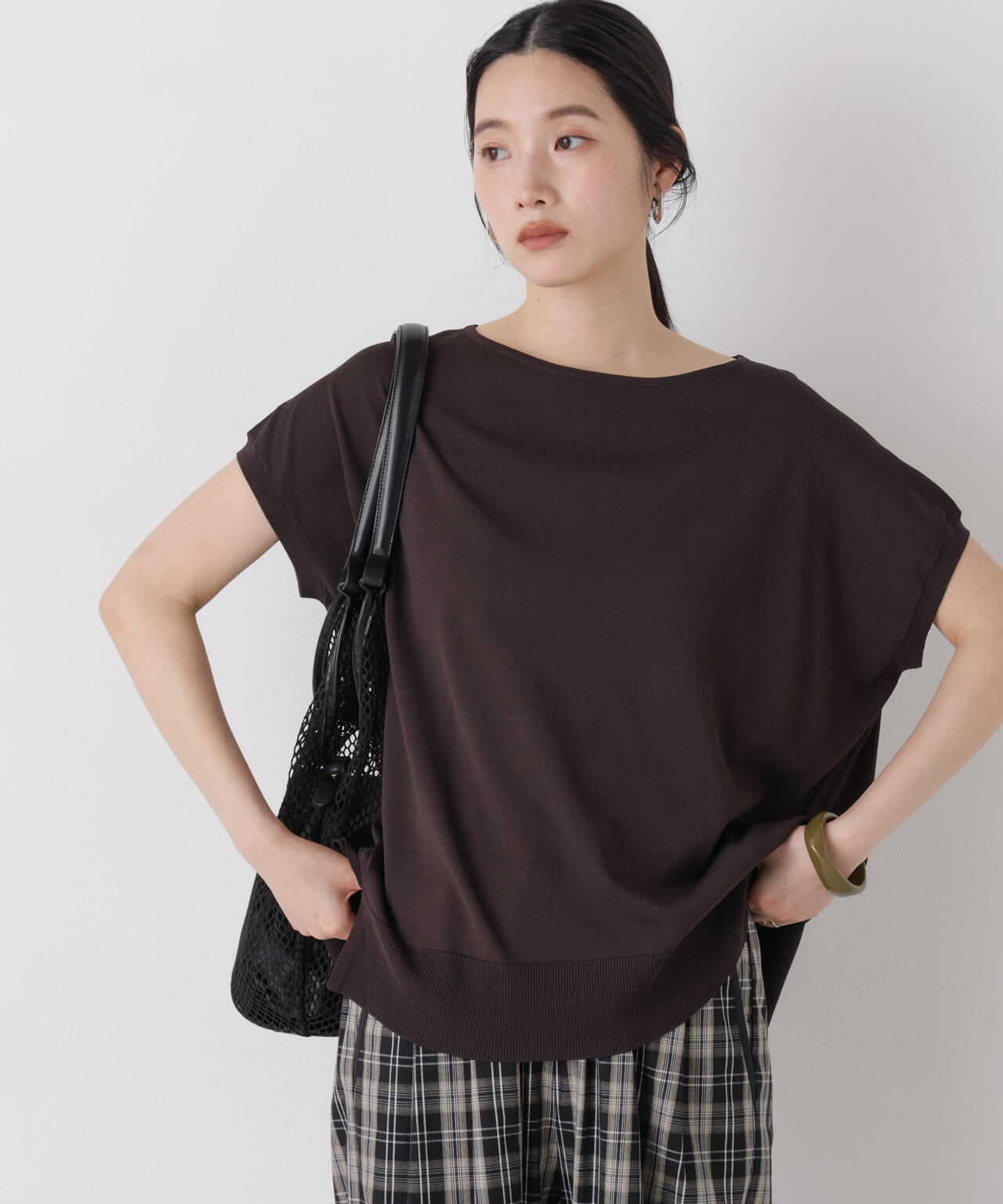 SUMMER VEIL KNIT ワイドプルオーバー 6696222310