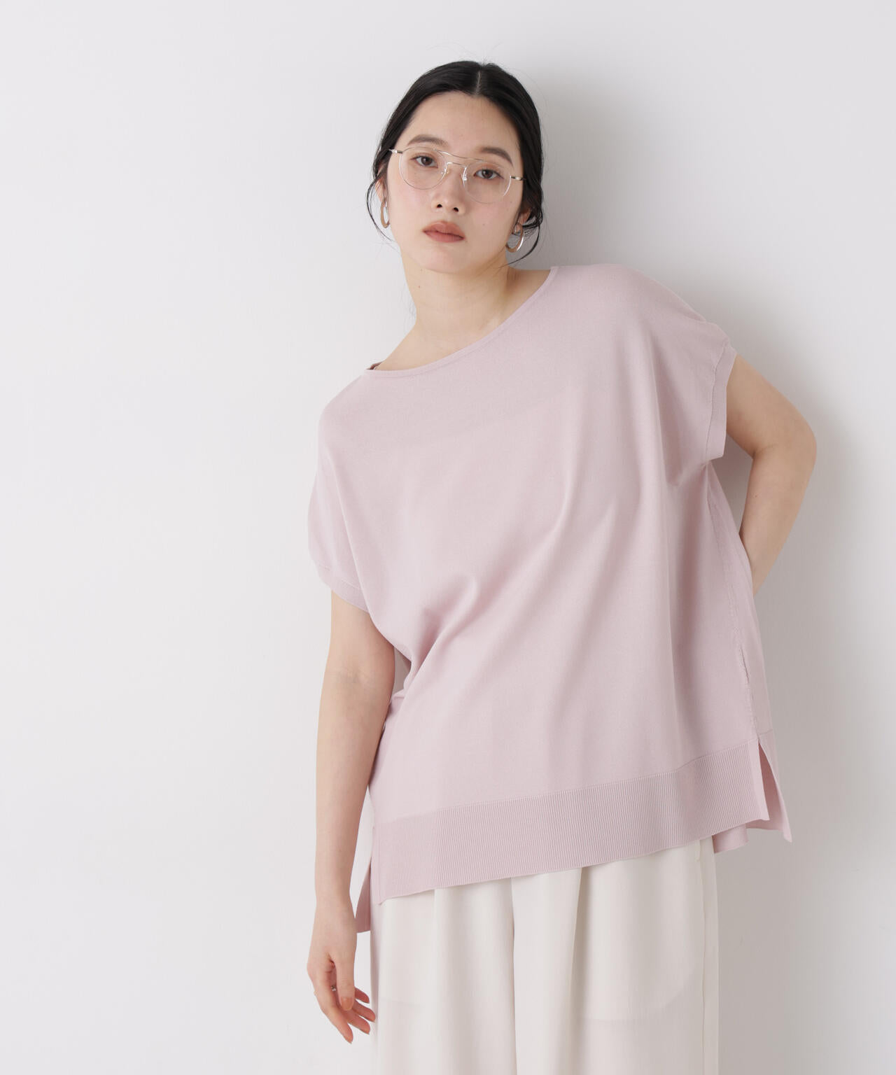 SUMMER VEIL KNIT ワイドプルオーバー 6696222310