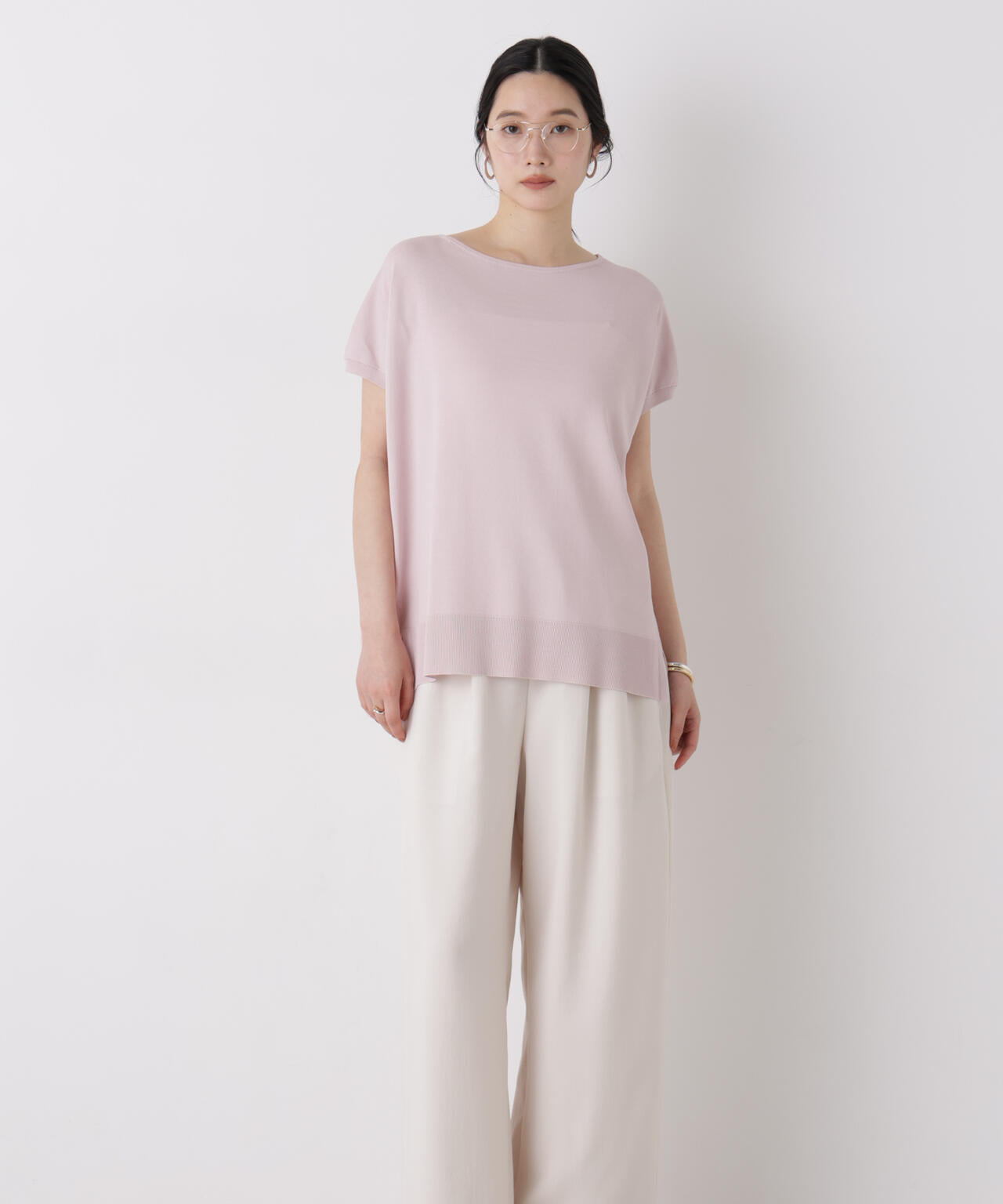 SUMMER VEIL KNIT ワイドプルオーバー 6696222310