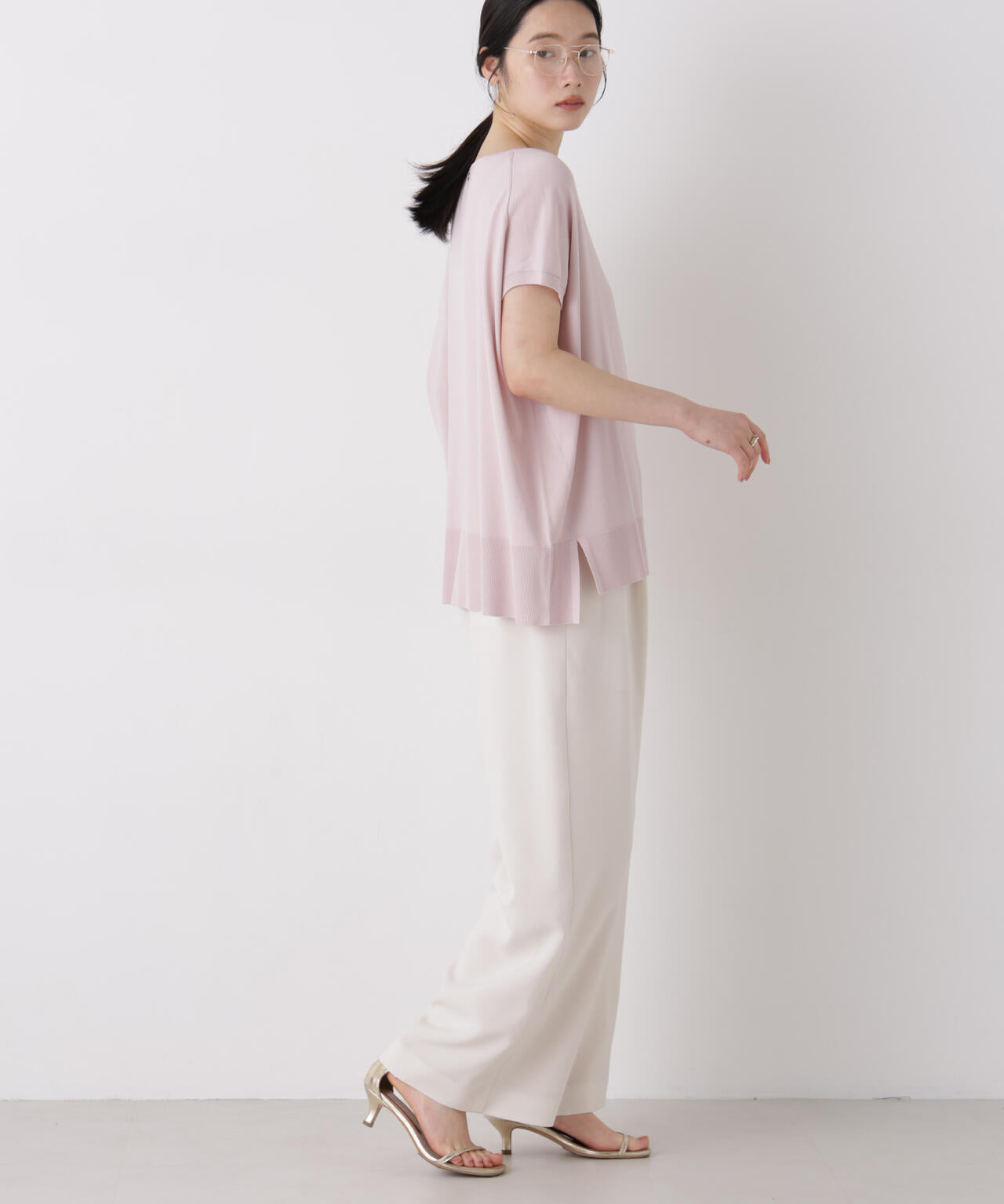 SUMMER VEIL KNIT ワイドプルオーバー 6696222310