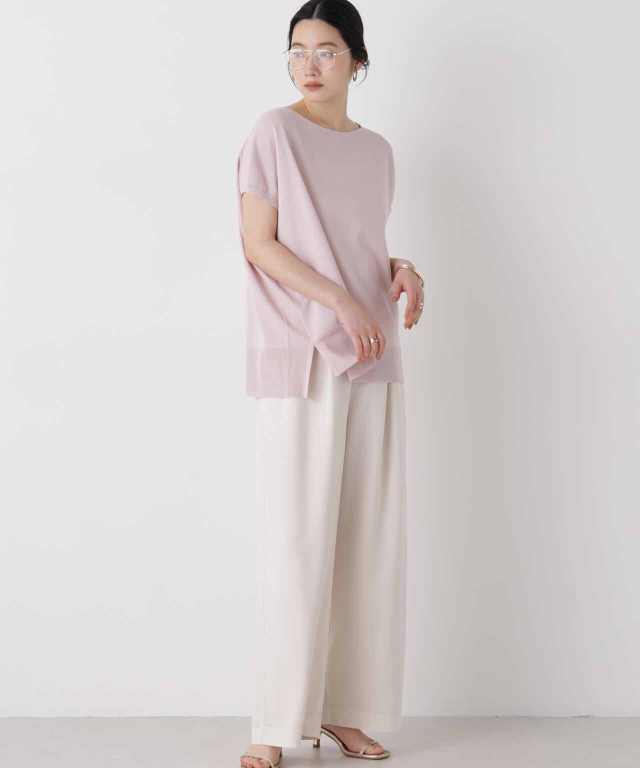 SUMMER VEIL KNIT ワイドプルオーバー 6696222310