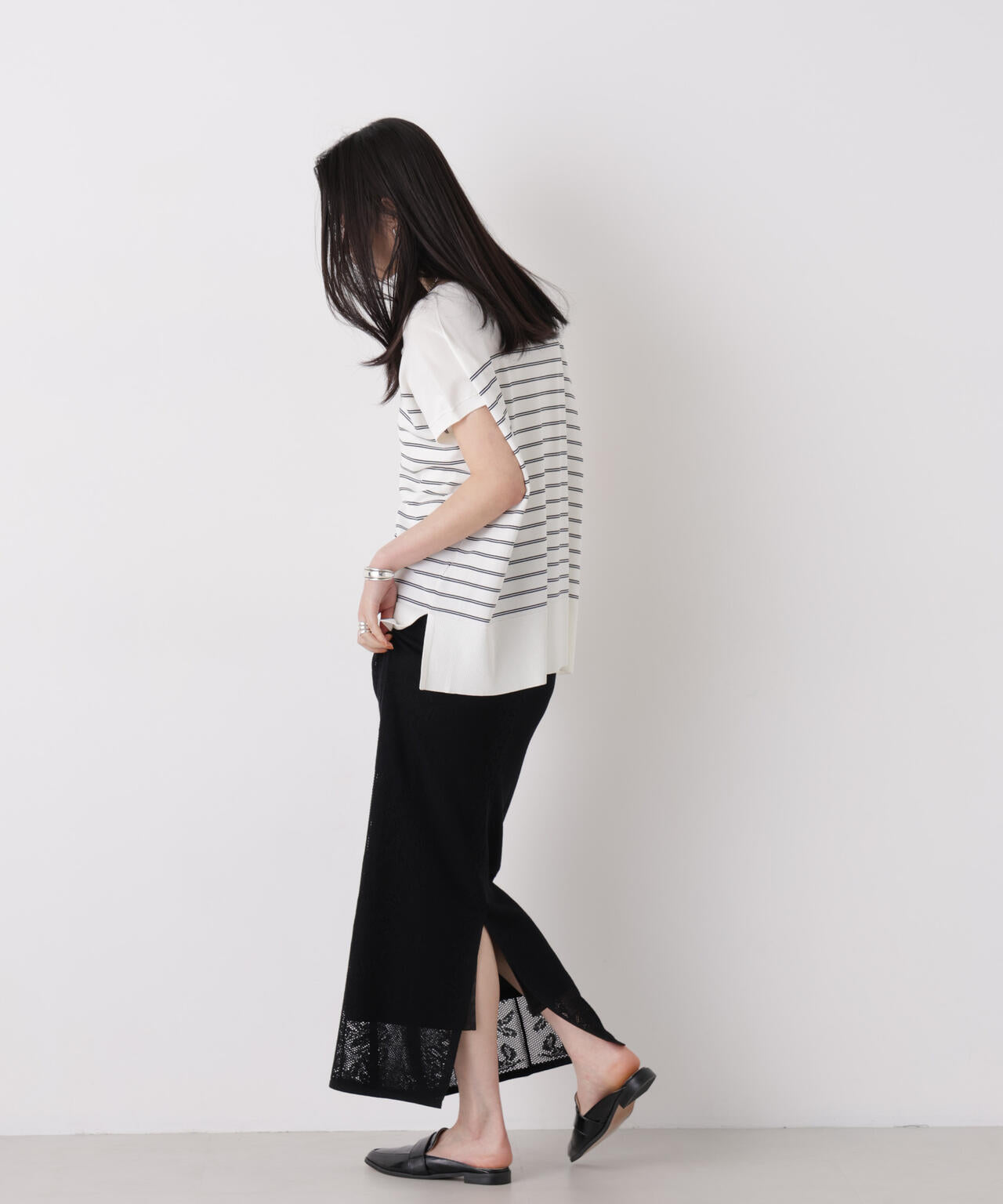 SUMMER VEIL KNIT ワイドプルオーバー 6696222310
