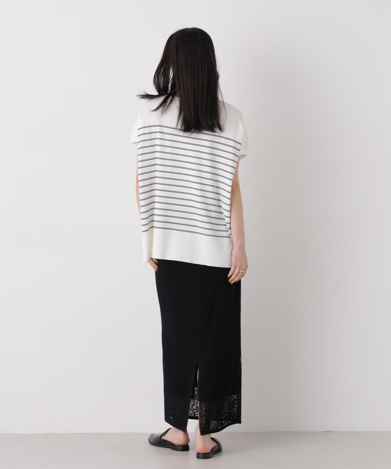 SUMMER VEIL KNIT ワイドプルオーバー 6696222310