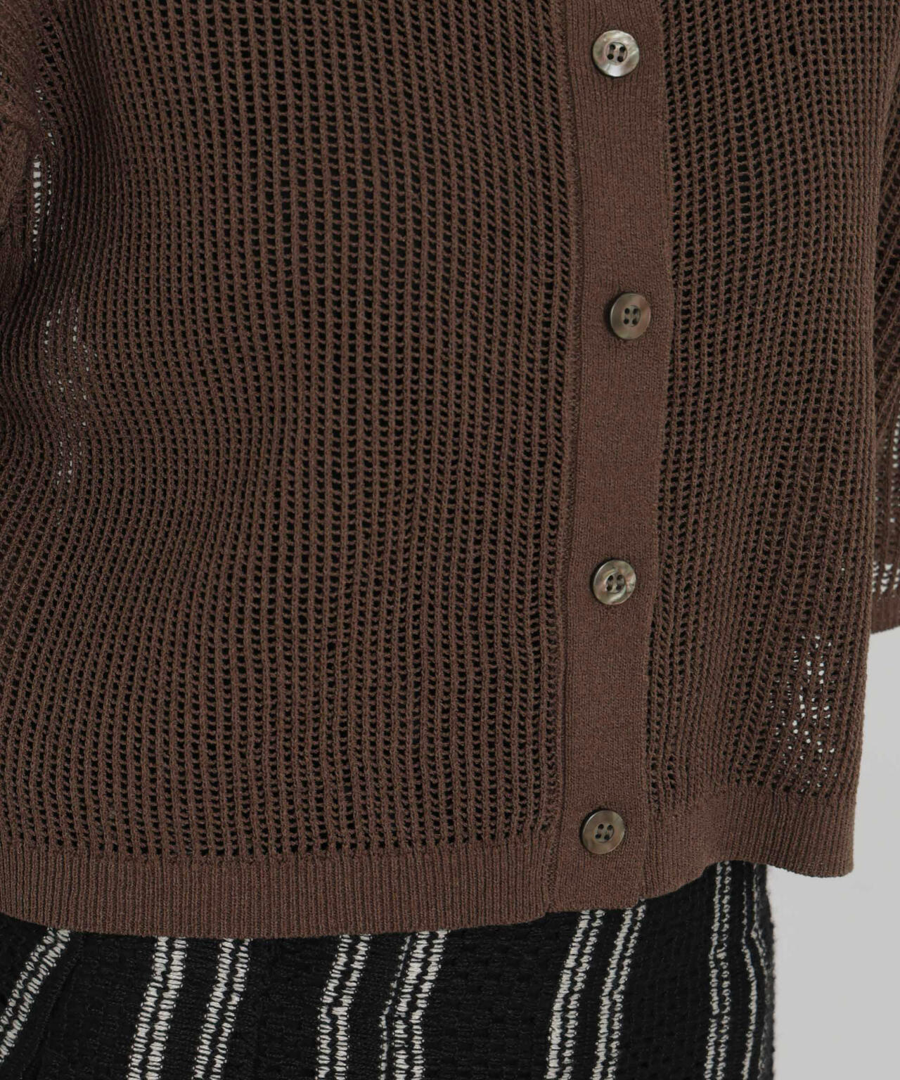 メッシュニットポロカーディガン 6696222313