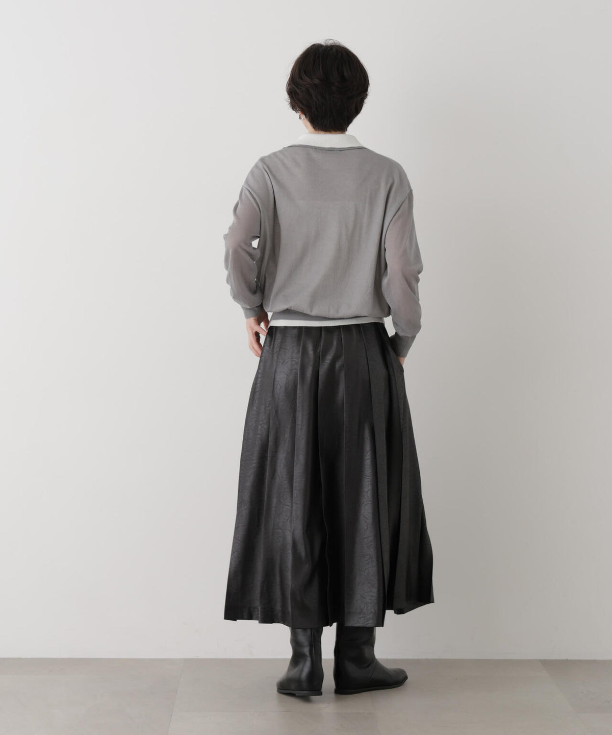 レイヤードライクシアーポロニット 6696222316