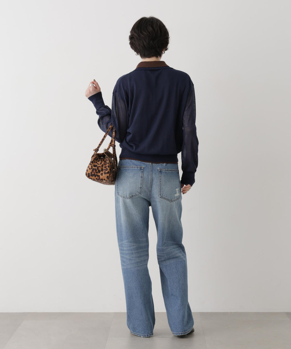 レイヤードライクシアーポロニット 6696222316