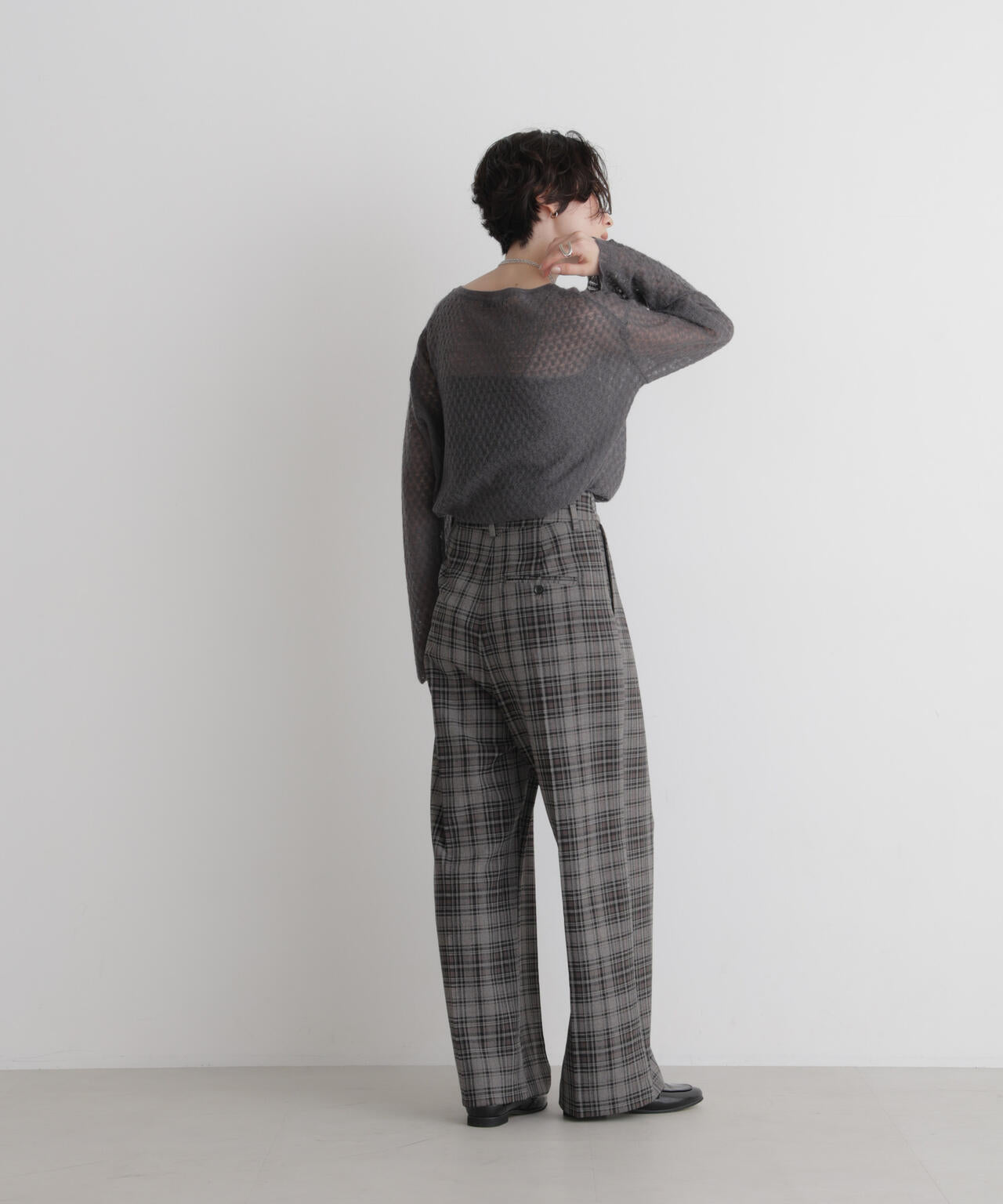 ヘアリーレースニットプルオーバー 6696222322