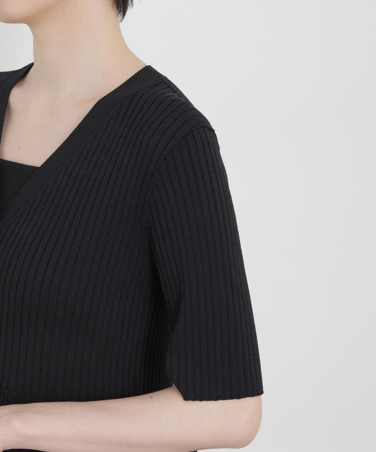 SUMMER VEIL KNIT ペプラムニットカーディガン 6696222323