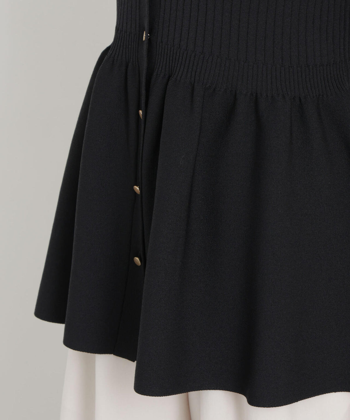 SUMMER VEIL KNIT ペプラムニットカーディガン 6696222323
