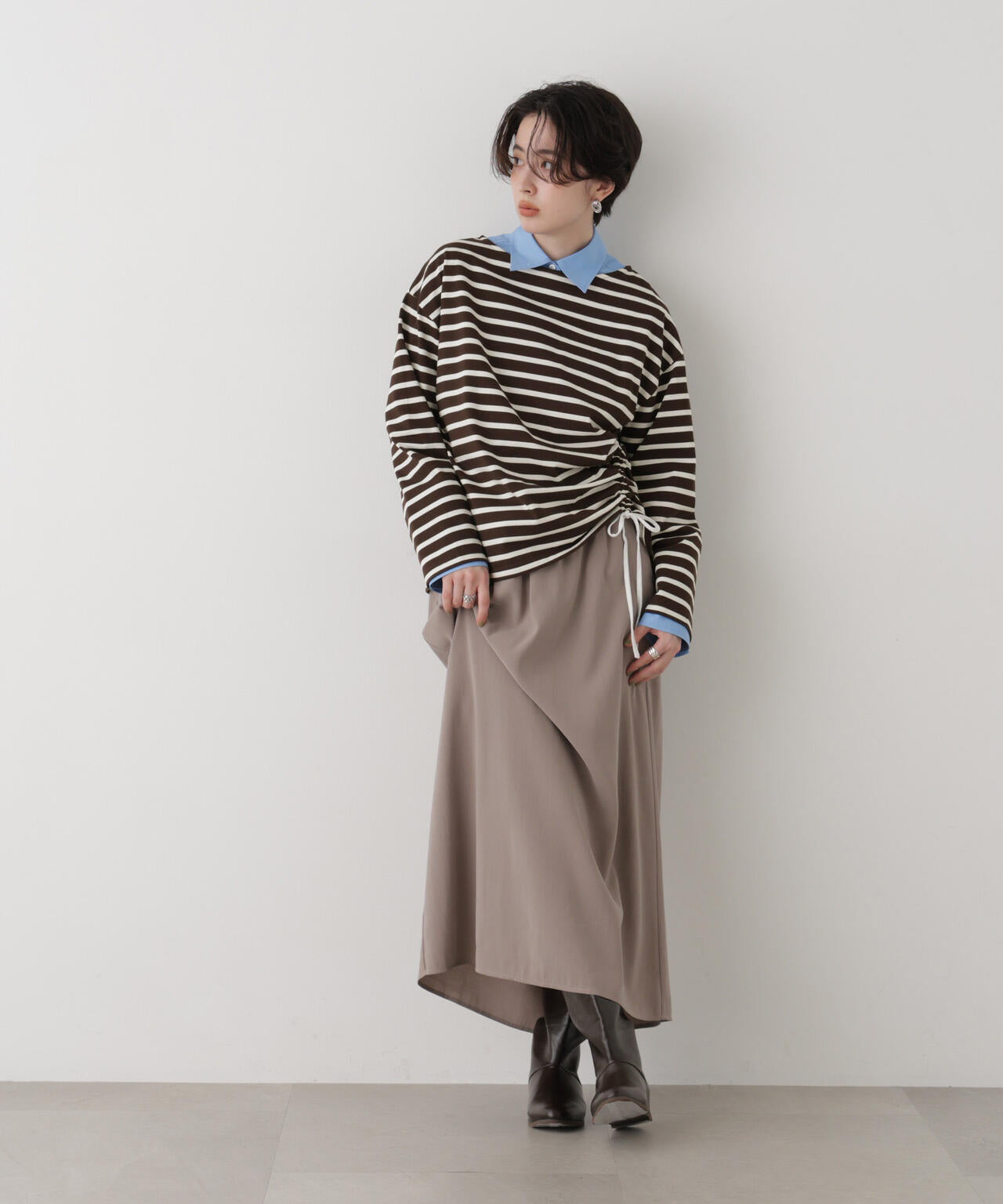 ボーダー2wayカットトップス 6696223303
