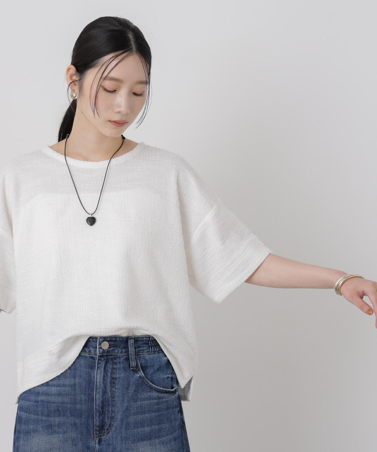 ジャージーツイードTシャツ 6696224300