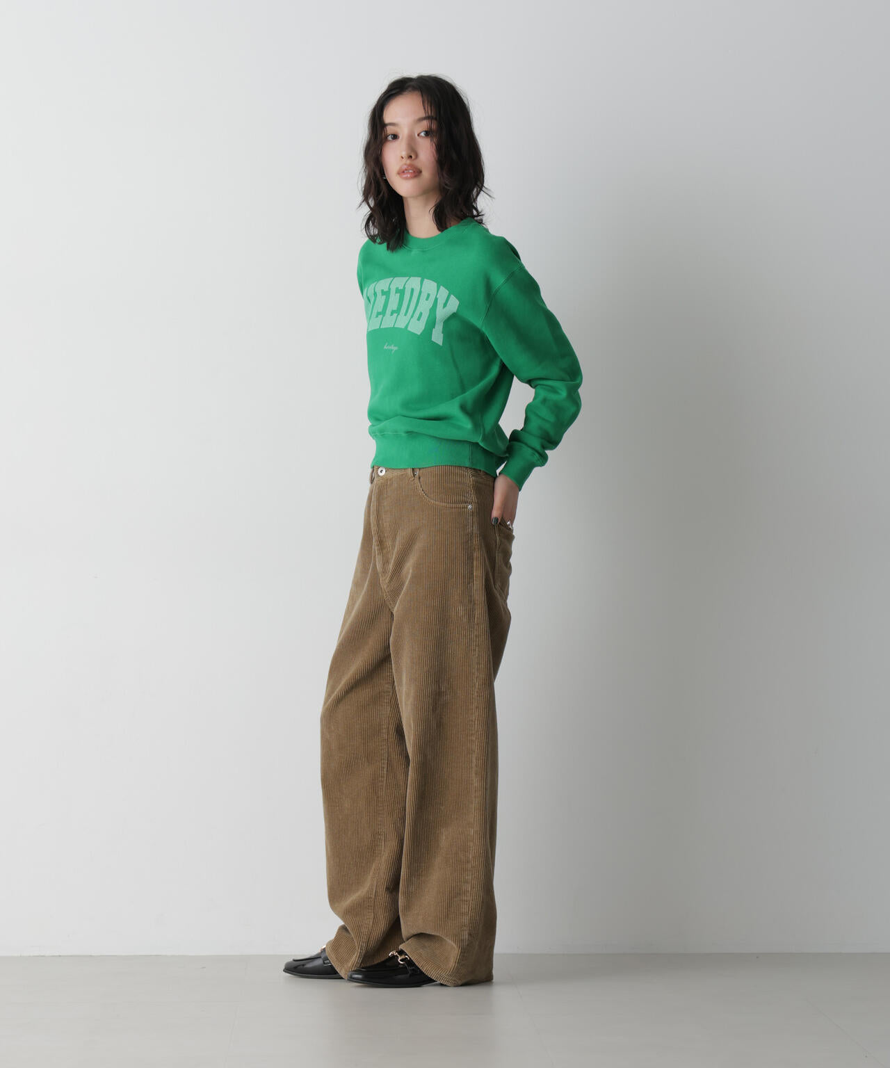 「STEVELOUR」太コールストレートパンツ 6696227311
