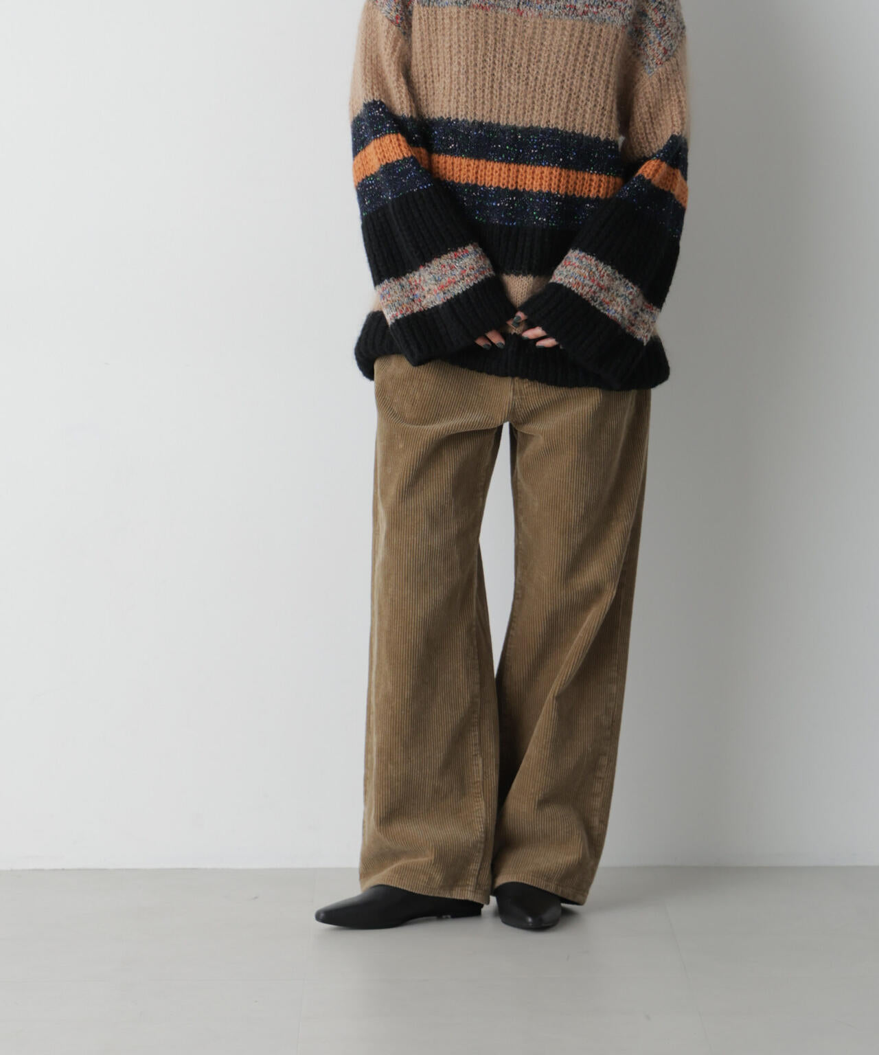 「STEVELOUR」太コールストレートパンツ 6696227311