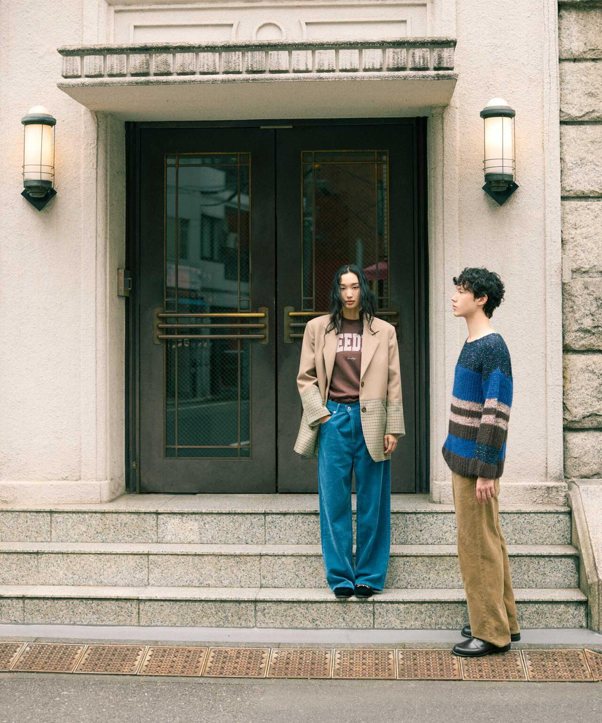 「STEVELOUR」太コールストレートパンツ 6696227311