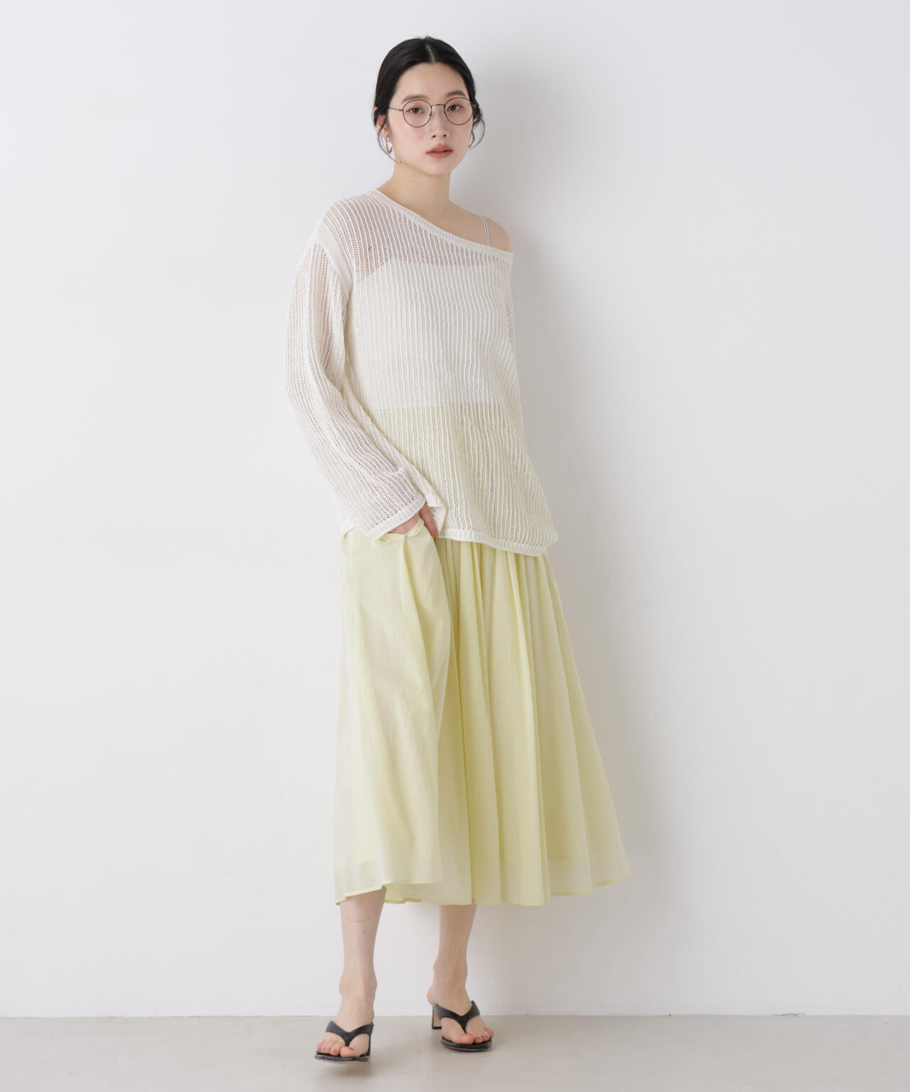 made in india タックフレアスカート(セットアップ可) 6696230300