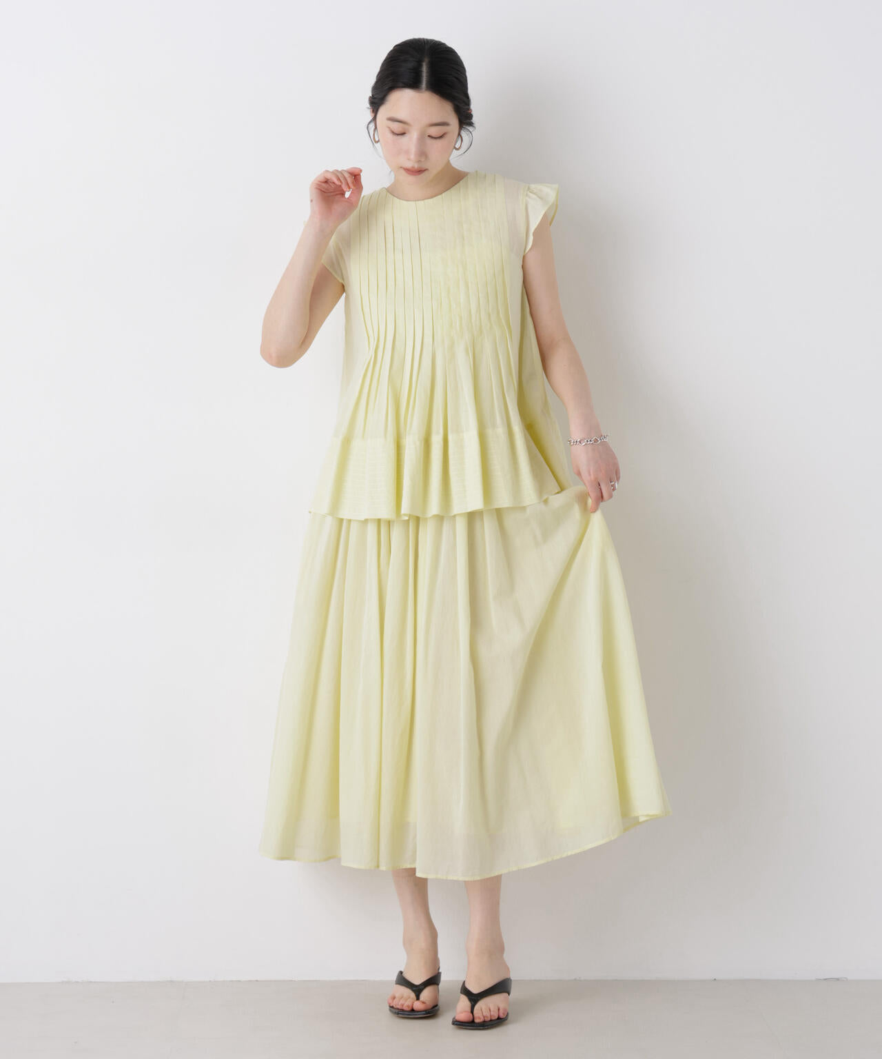 made in india タックフレアスカート(セットアップ可) 6696230300
