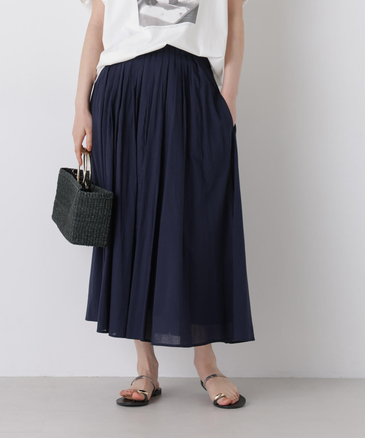 made in india タックフレアスカート(セットアップ可) 6696230300