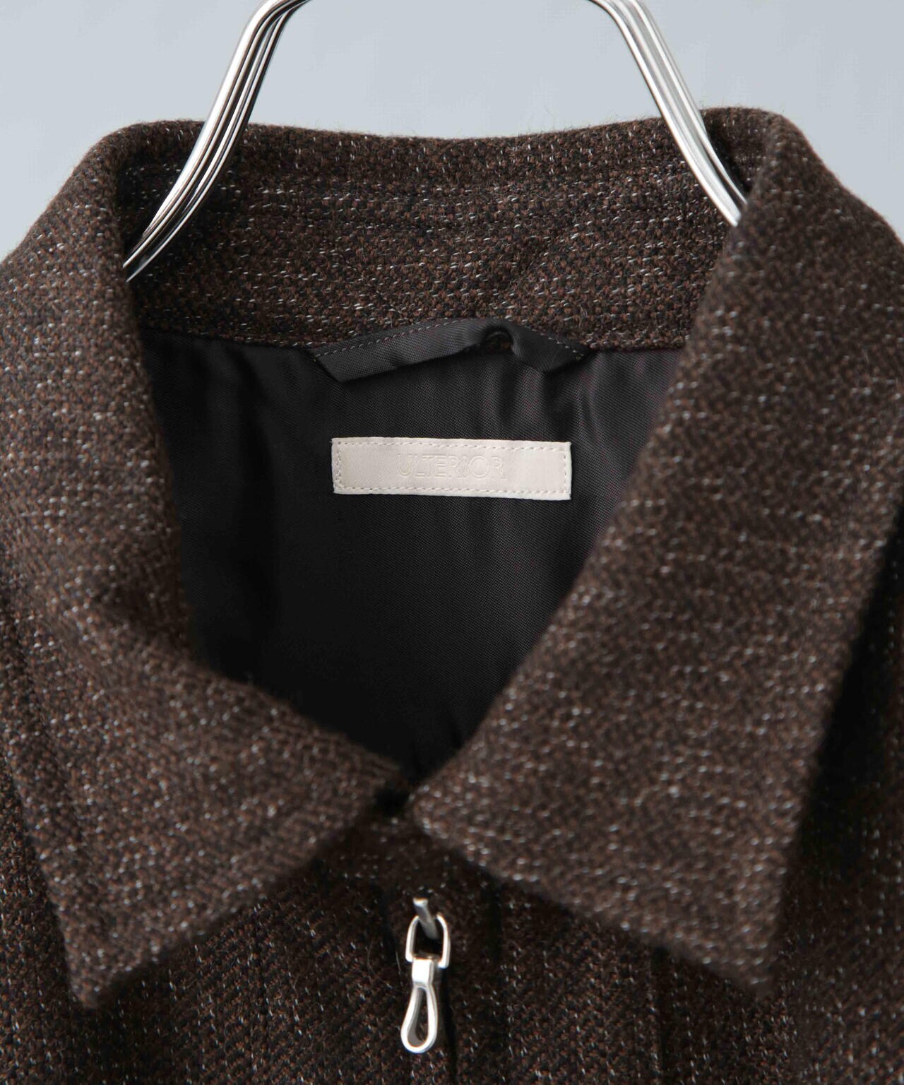 ULTERIOR/MELANGE CHAIN TWILL ZIP UP SH 6704220053