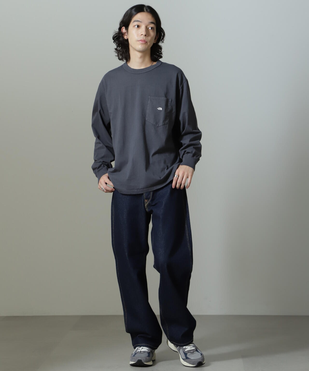 THE NORTH FACE PURPLE LABEL/7oz Long Sleeve Pocket Tee 6704223057
