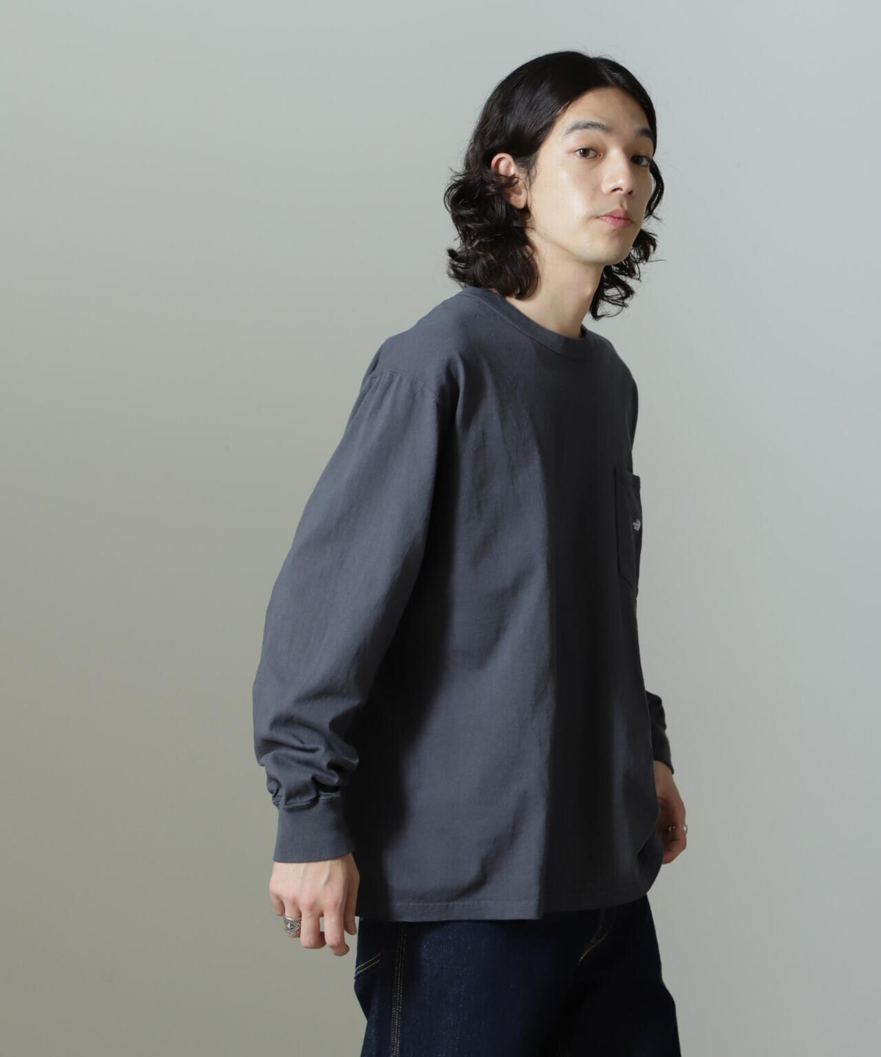 THE NORTH FACE PURPLE LABEL/7oz Long Sleeve Pocket Tee 6704223057