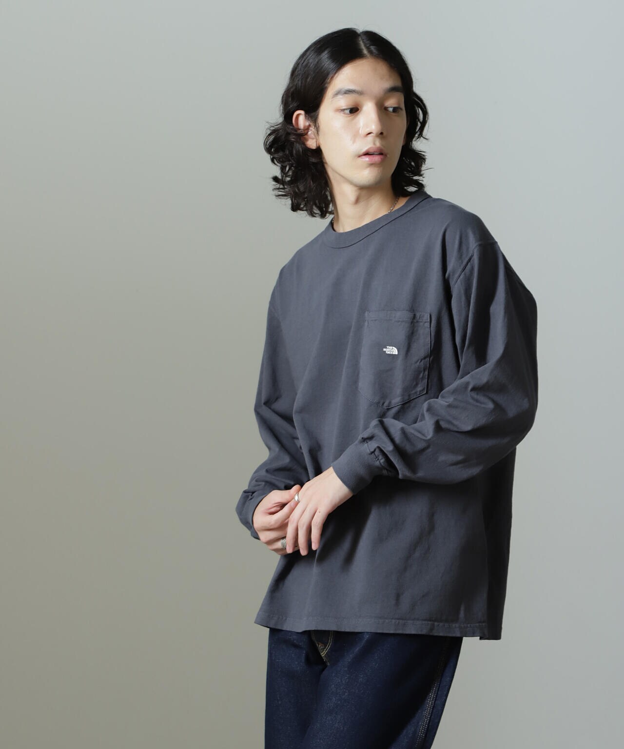 THE NORTH FACE PURPLE LABEL/7oz Long Sleeve Pocket Tee 6704223057
