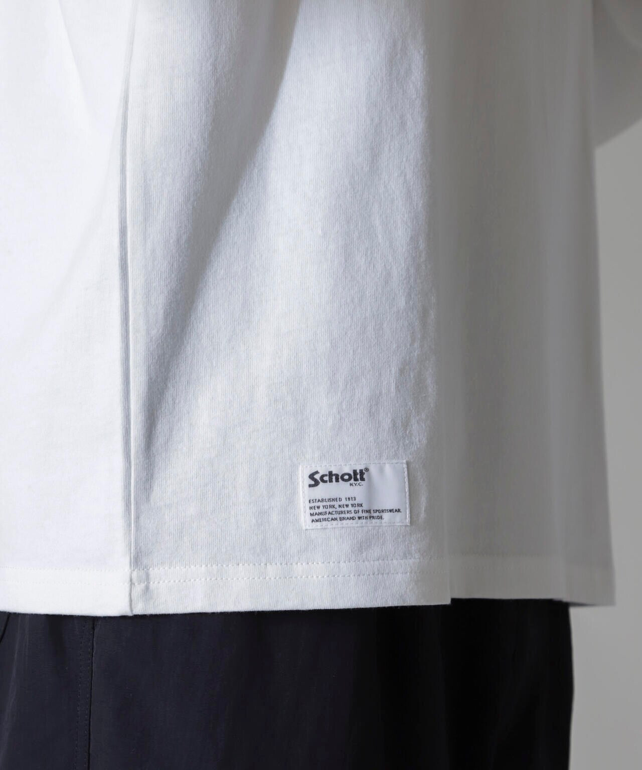 Schott/別注 "OVAL PIN-UP" L/S TEE 6704223069